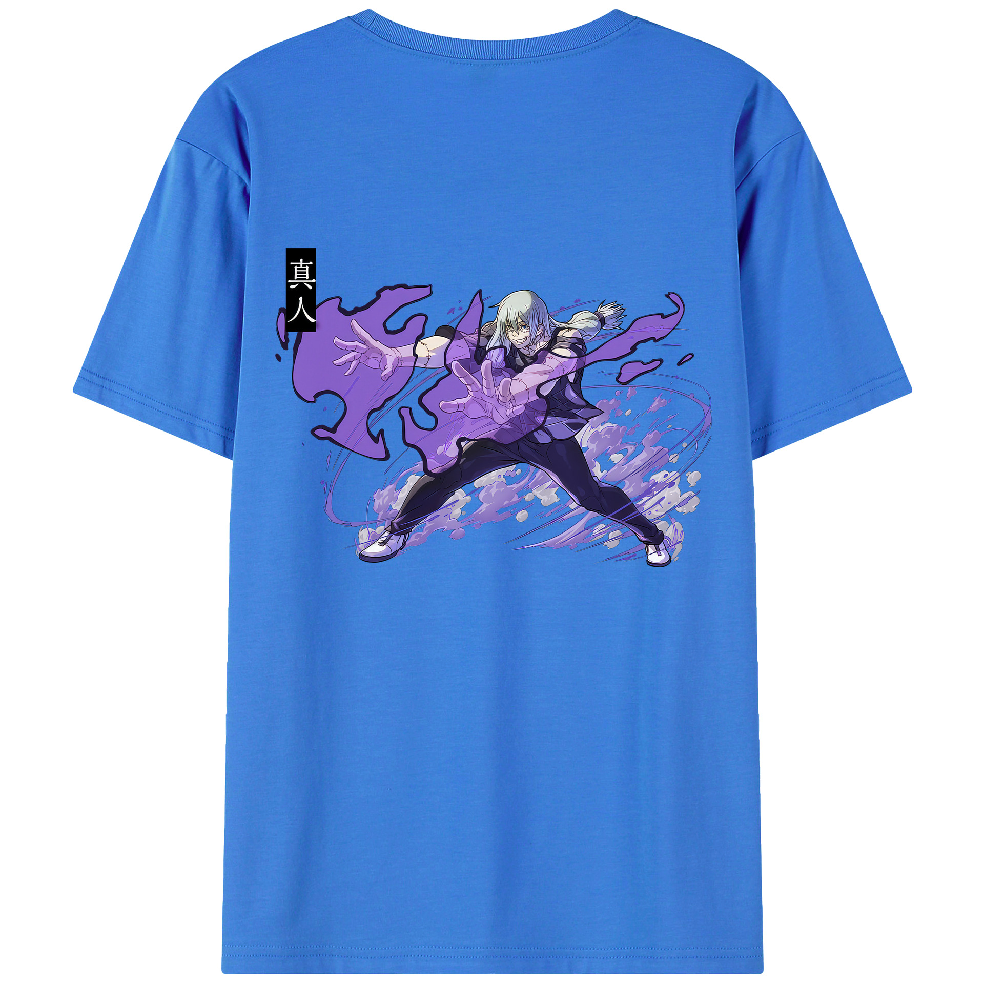 （画像用） 呪術廻戦 Jujutsu Kaisen 綿100％ メンズ半袖Tシャツ（バックプリント） 通気性