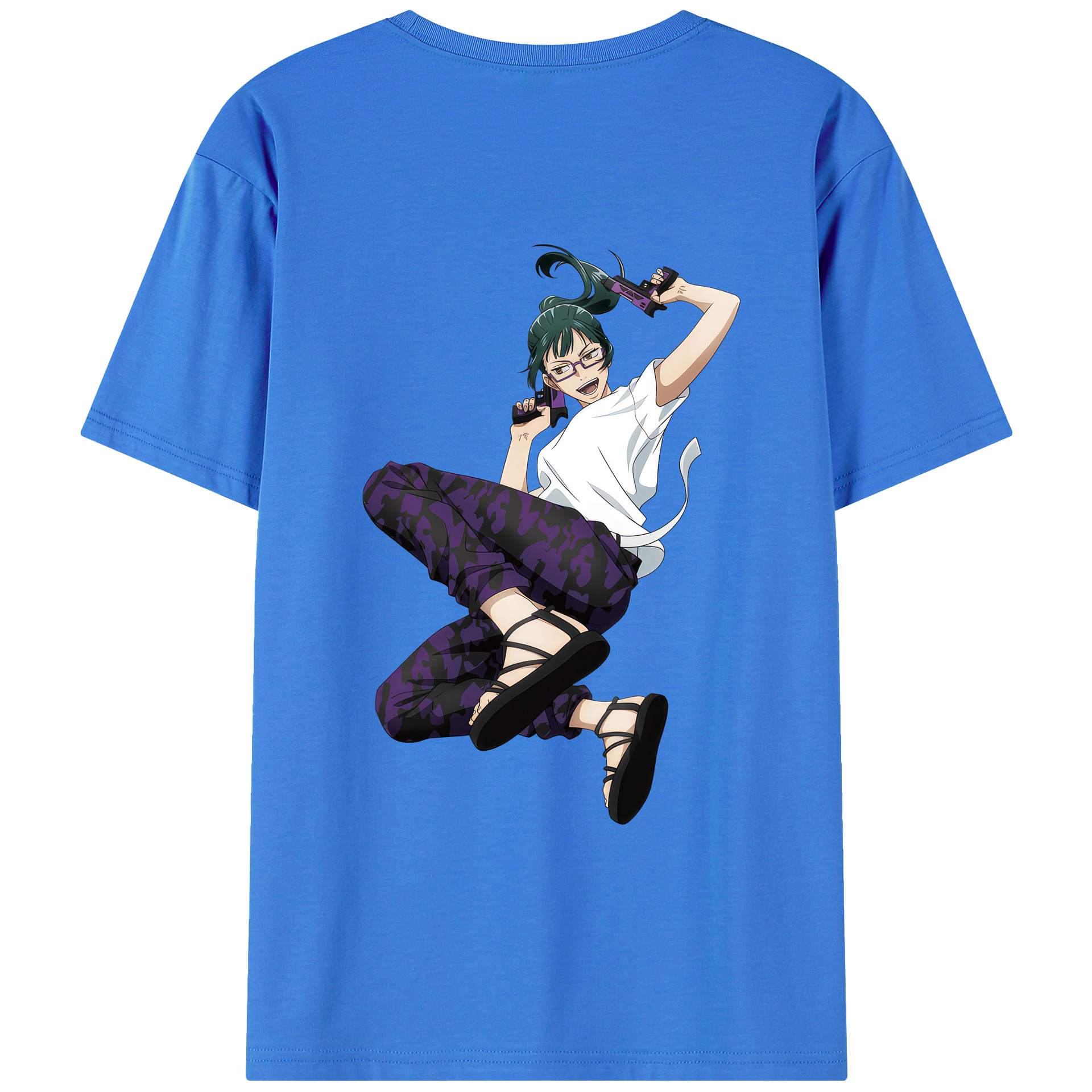 （画像用） 呪術廻戦 Jujutsu Kaisen 綿100％ メンズ半袖Tシャツ（バックプリント） 通気性