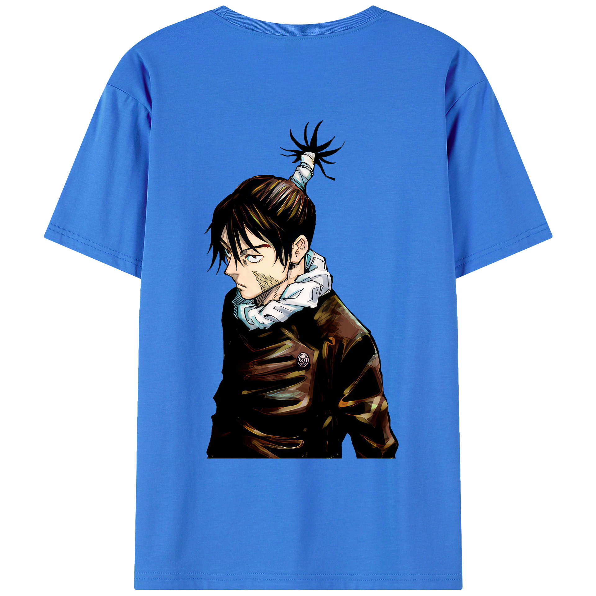 （画像用） 呪術廻戦 Jujutsu Kaisen 綿100％ メンズ半袖Tシャツ（バックプリント） 通気性