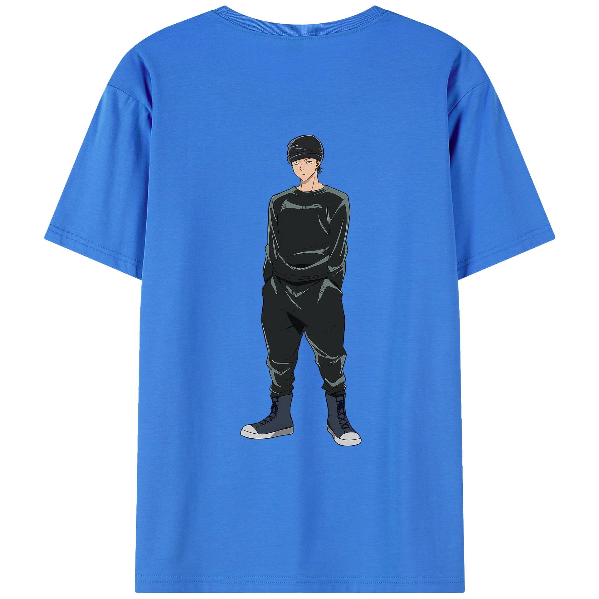 （画像用） 呪術廻戦 Jujutsu Kaisen 綿100％ メンズ半袖Tシャツ（バックプリント） 通気性