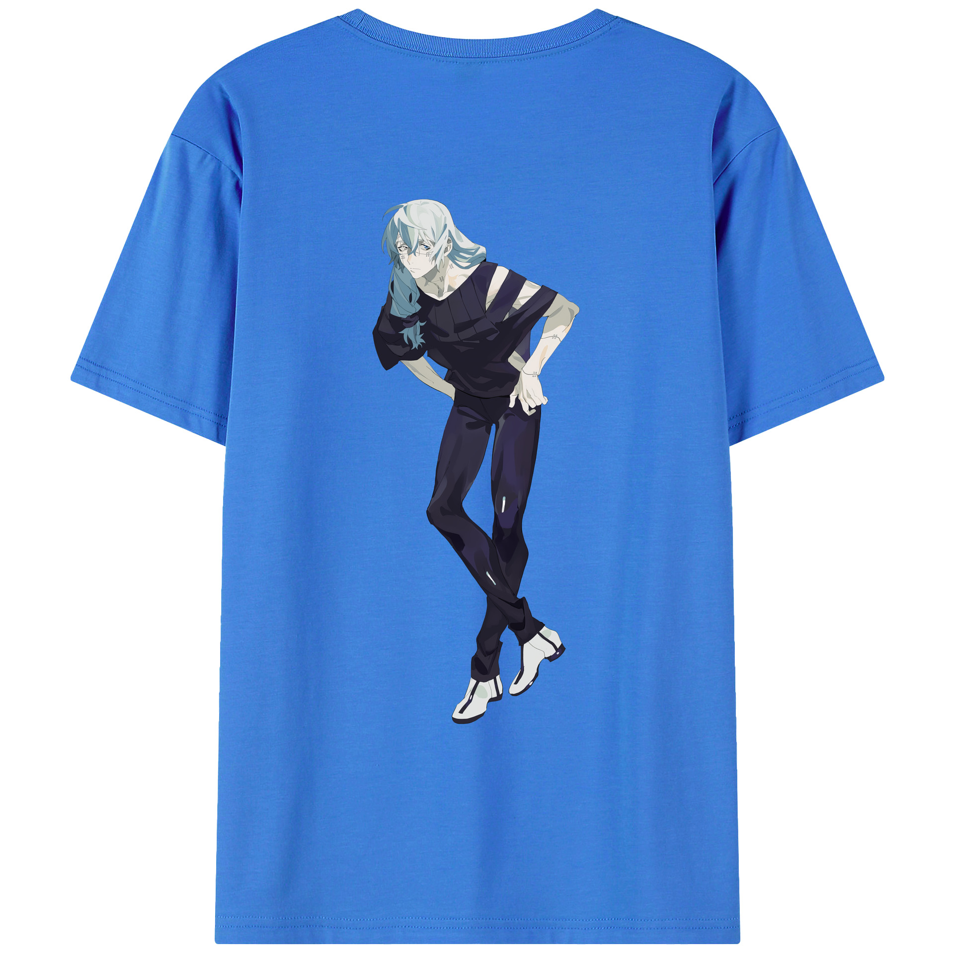 （画像用） 呪術廻戦 Jujutsu Kaisen 綿100％ メンズ半袖Tシャツ（バックプリント） 通気性