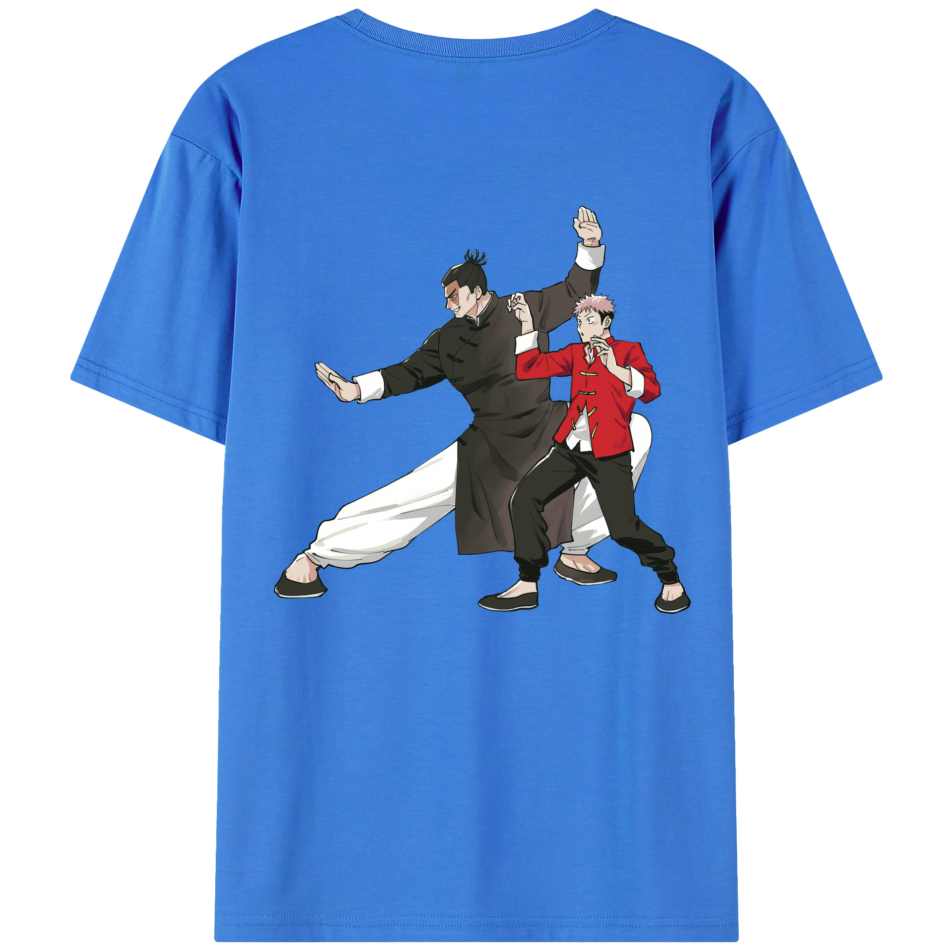 （画像用） 呪術廻戦 Jujutsu Kaisen 綿100％ メンズ半袖Tシャツ（バックプリント） 通気性