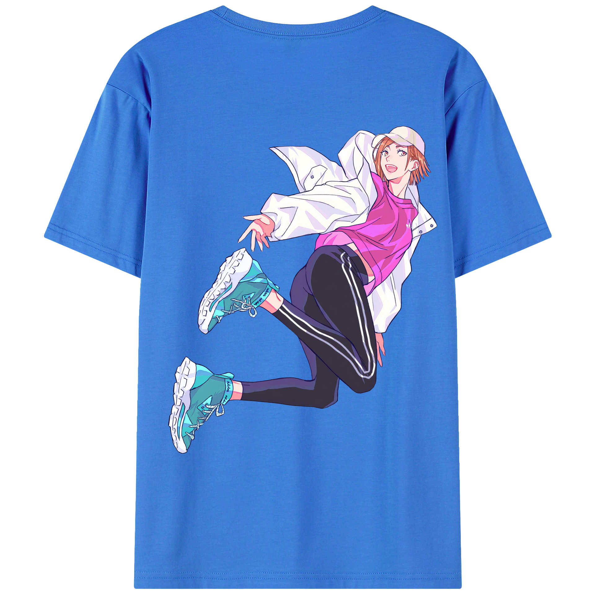 （画像用） 呪術廻戦 Jujutsu Kaisen 綿100％ メンズ半袖Tシャツ（バックプリント） 通気性