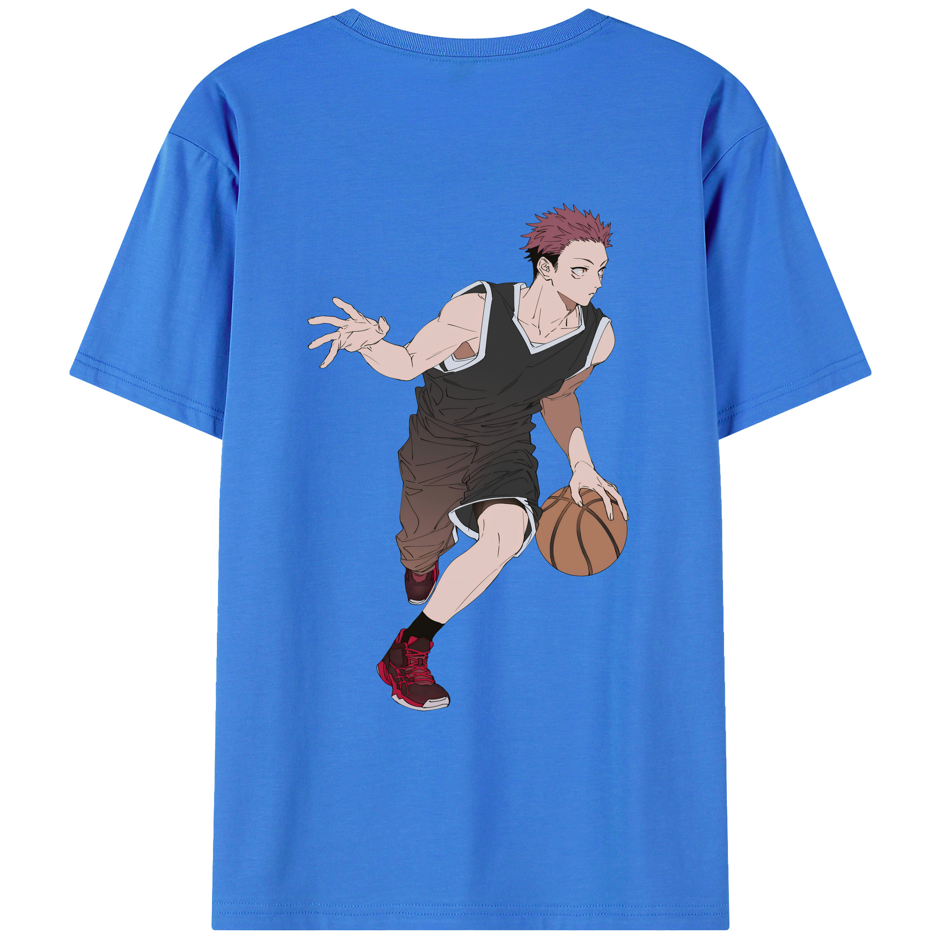 （画像用） 呪術廻戦 Jujutsu Kaisen 綿100％ メンズ半袖Tシャツ（バックプリント） 通気性