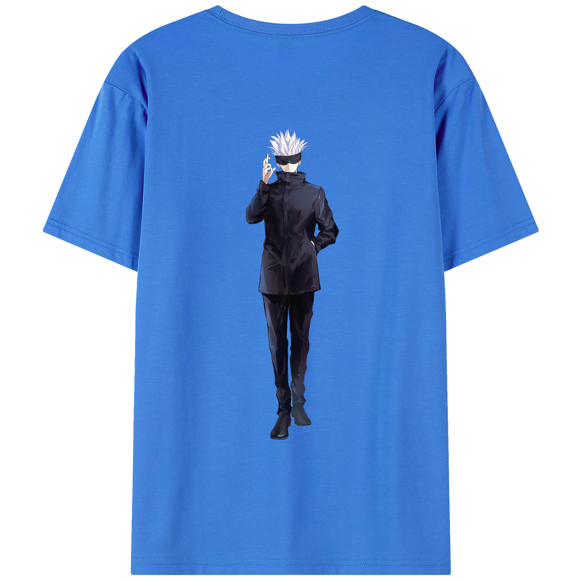 （画像用） 呪術廻戦 Jujutsu Kaisen 綿100％ メンズ半袖Tシャツ（バックプリント） 通気性
