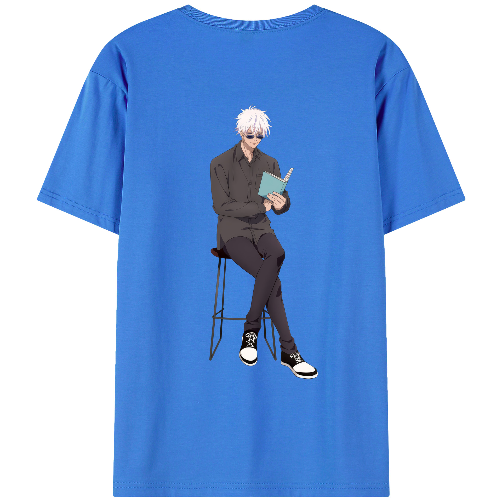 （画像用） 呪術廻戦 Jujutsu Kaisen 綿100％ メンズ半袖Tシャツ（バックプリント） 通気性