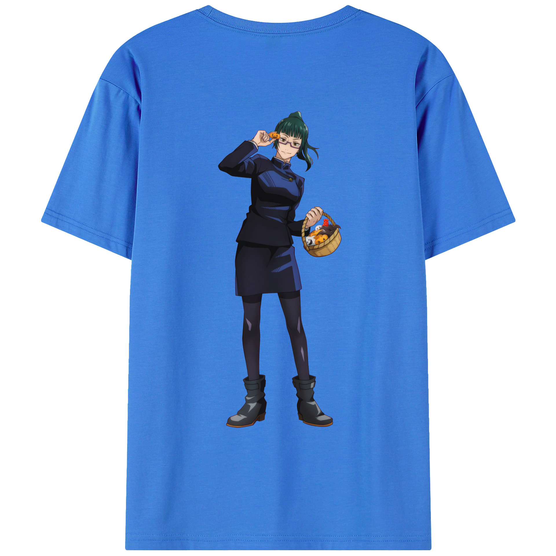 （画像用） 呪術廻戦 Jujutsu Kaisen 綿100％ メンズ半袖Tシャツ（バックプリント） 通気性
