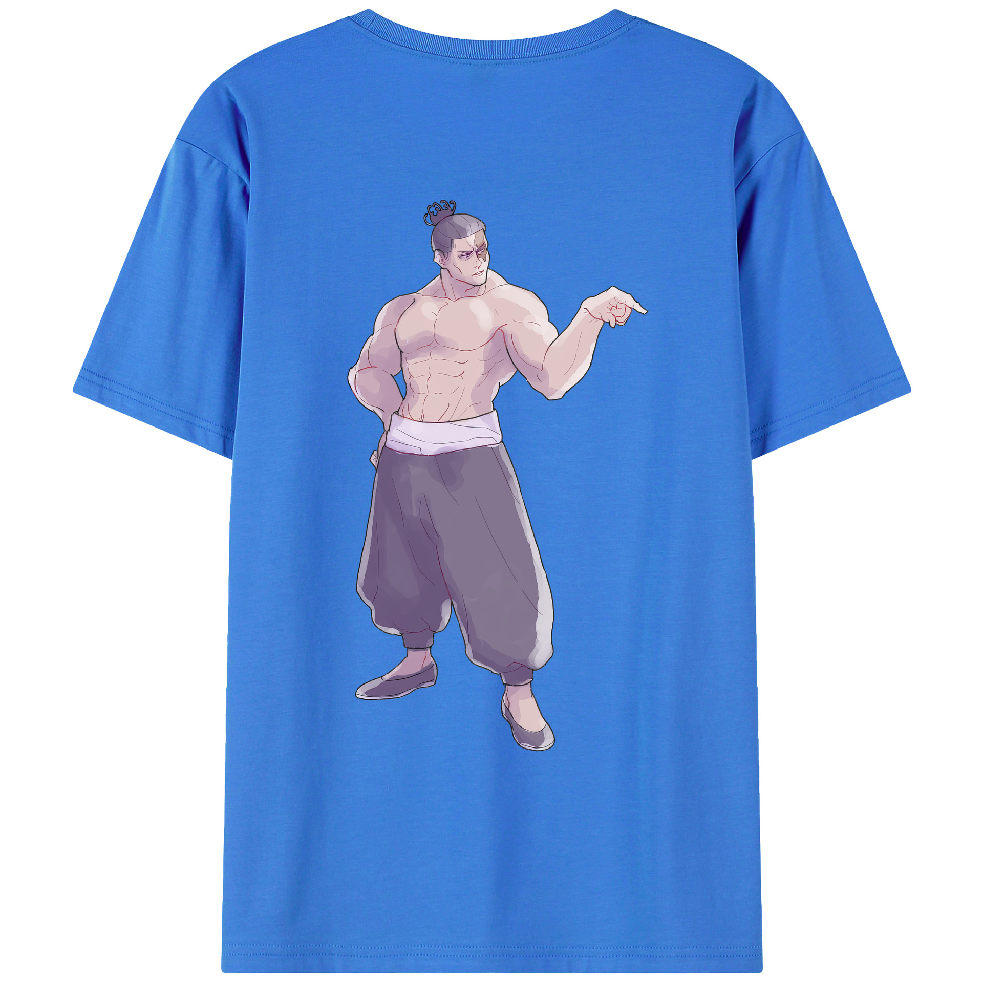 （画像用） 呪術廻戦 Jujutsu Kaisen 綿100％ メンズ半袖Tシャツ（バックプリント） 通気性