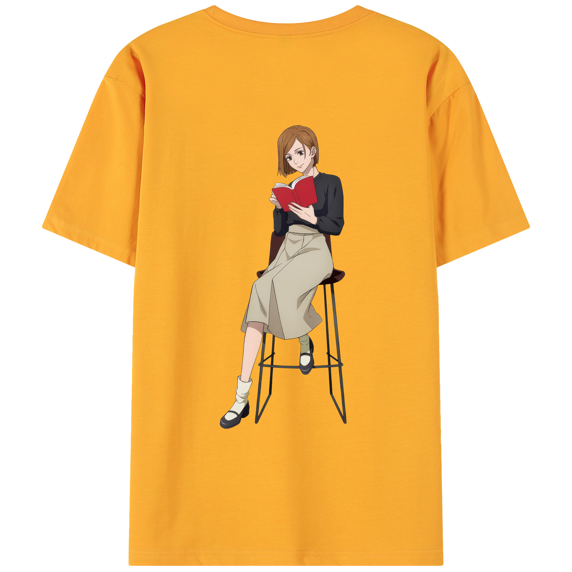 （画像用） 呪術廻戦 Jujutsu Kaisen 綿100％ メンズ半袖Tシャツ（バックプリント） 通気性
