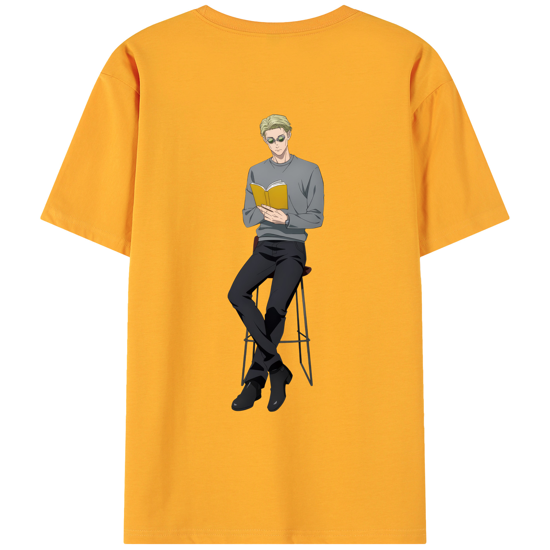 （画像用） 呪術廻戦 Jujutsu Kaisen 綿100％ メンズ半袖Tシャツ（バックプリント） 通気性