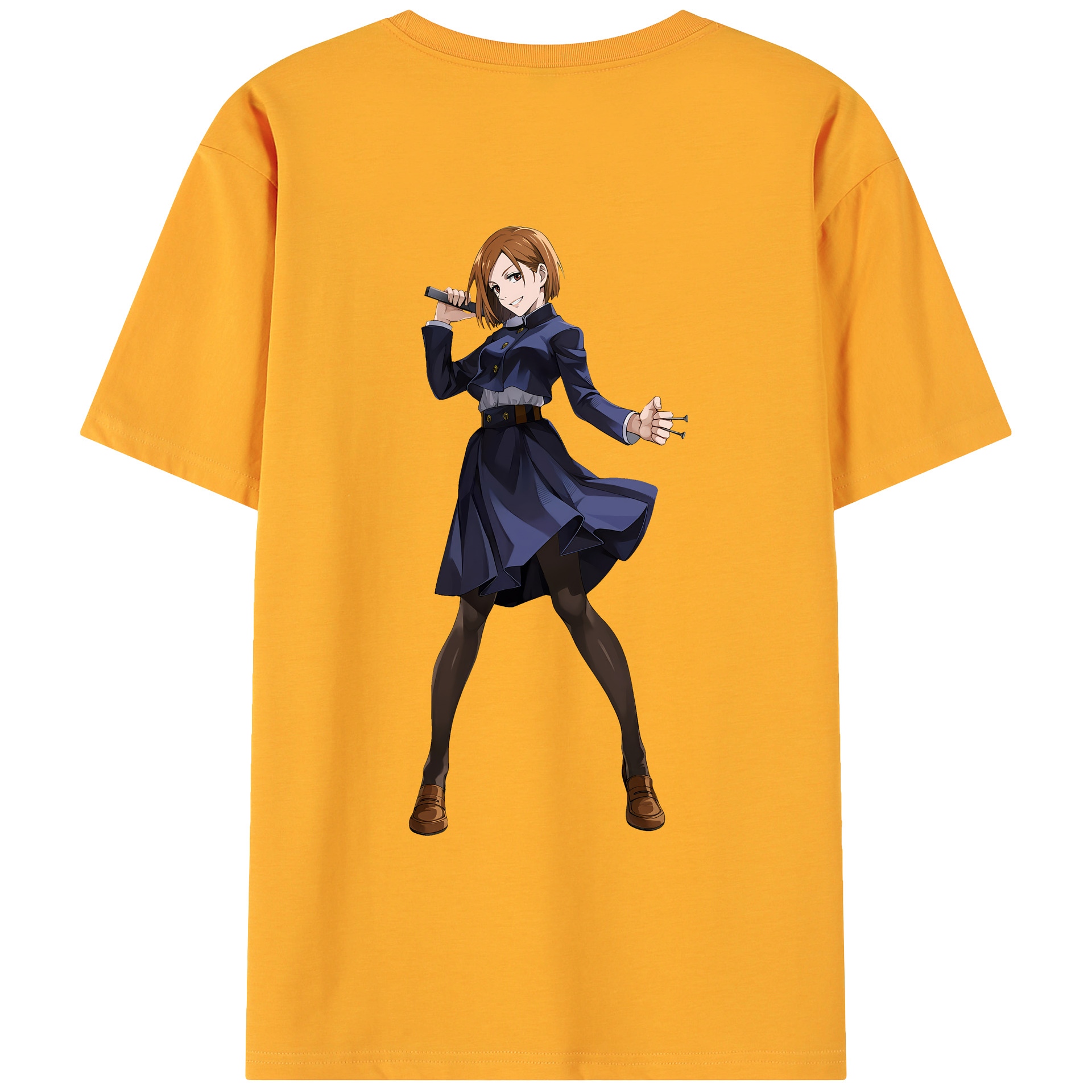 （画像用） 呪術廻戦 Jujutsu Kaisen 綿100％ メンズ半袖Tシャツ（バックプリント） 通気性