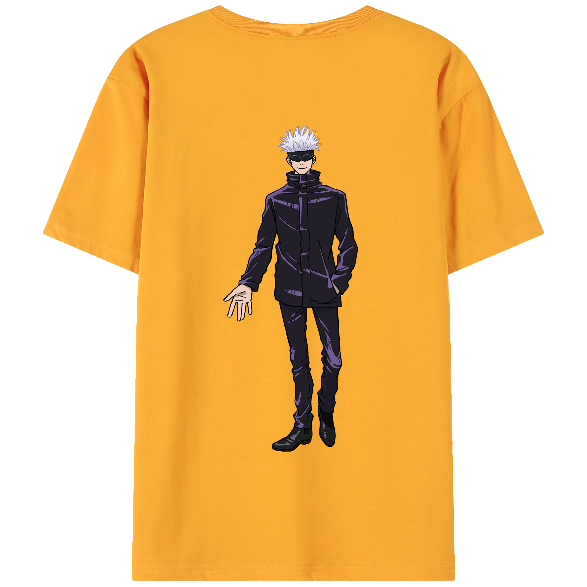（画像用） 呪術廻戦 Jujutsu Kaisen 綿100％ メンズ半袖Tシャツ（バックプリント） 通気性