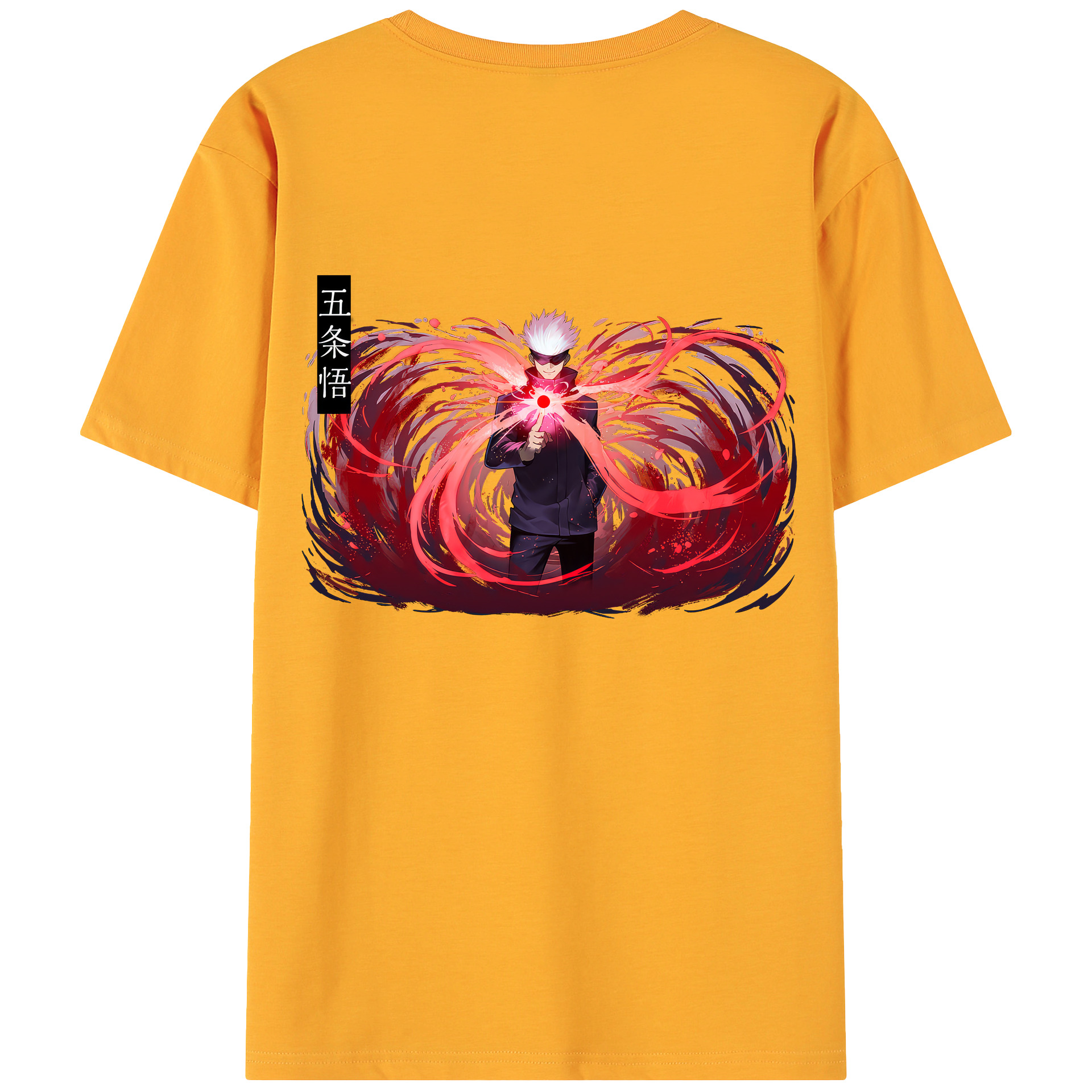 （画像用） 呪術廻戦 Jujutsu Kaisen 綿100％ メンズ半袖Tシャツ（バックプリント） 通気性