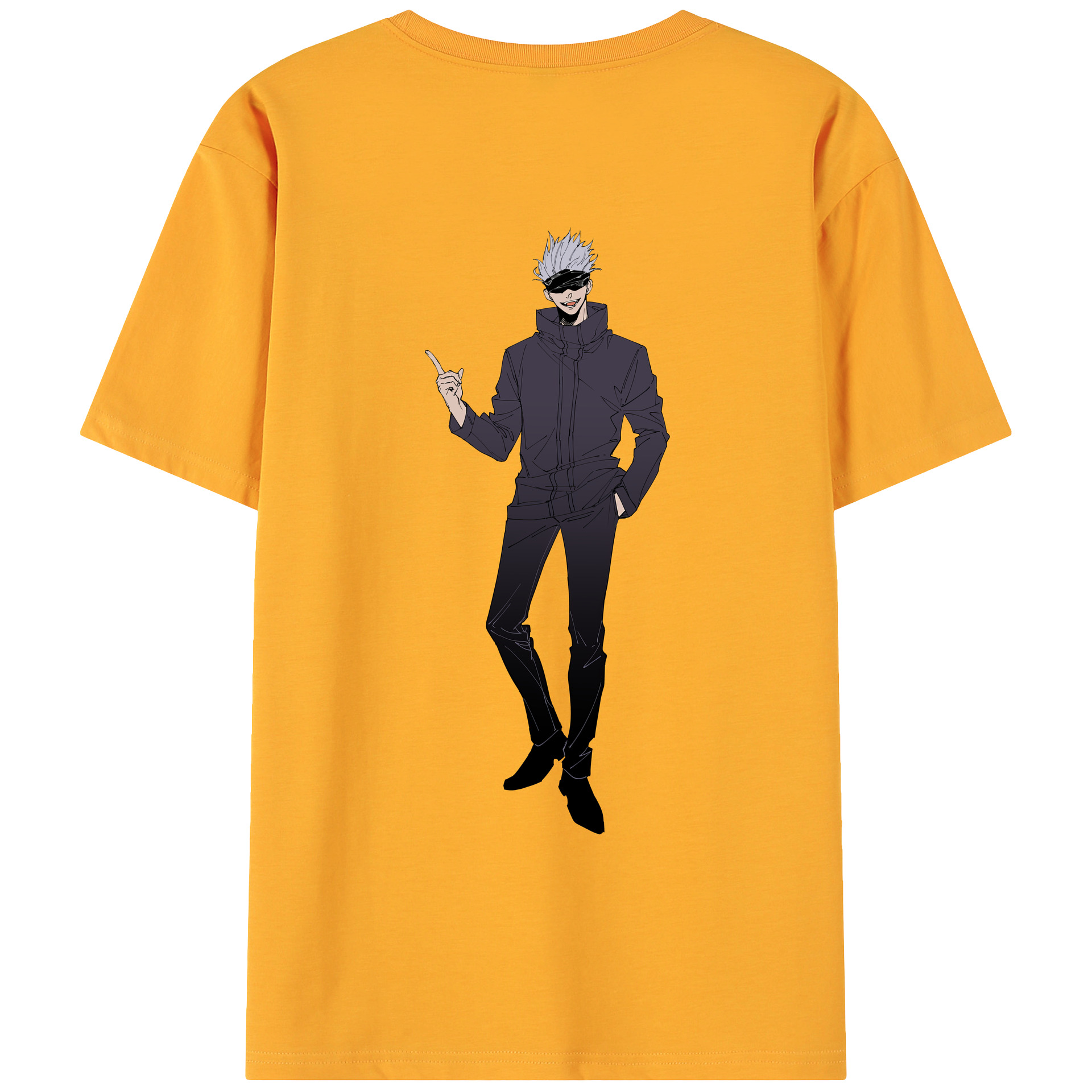 （画像用） 呪術廻戦 Jujutsu Kaisen 綿100％ メンズ半袖Tシャツ（バックプリント） 通気性