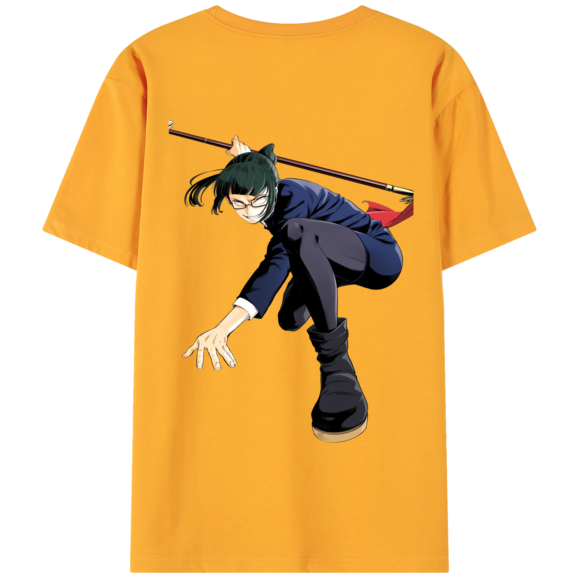 （画像用） 呪術廻戦 Jujutsu Kaisen 綿100％ メンズ半袖Tシャツ（バックプリント） 通気性