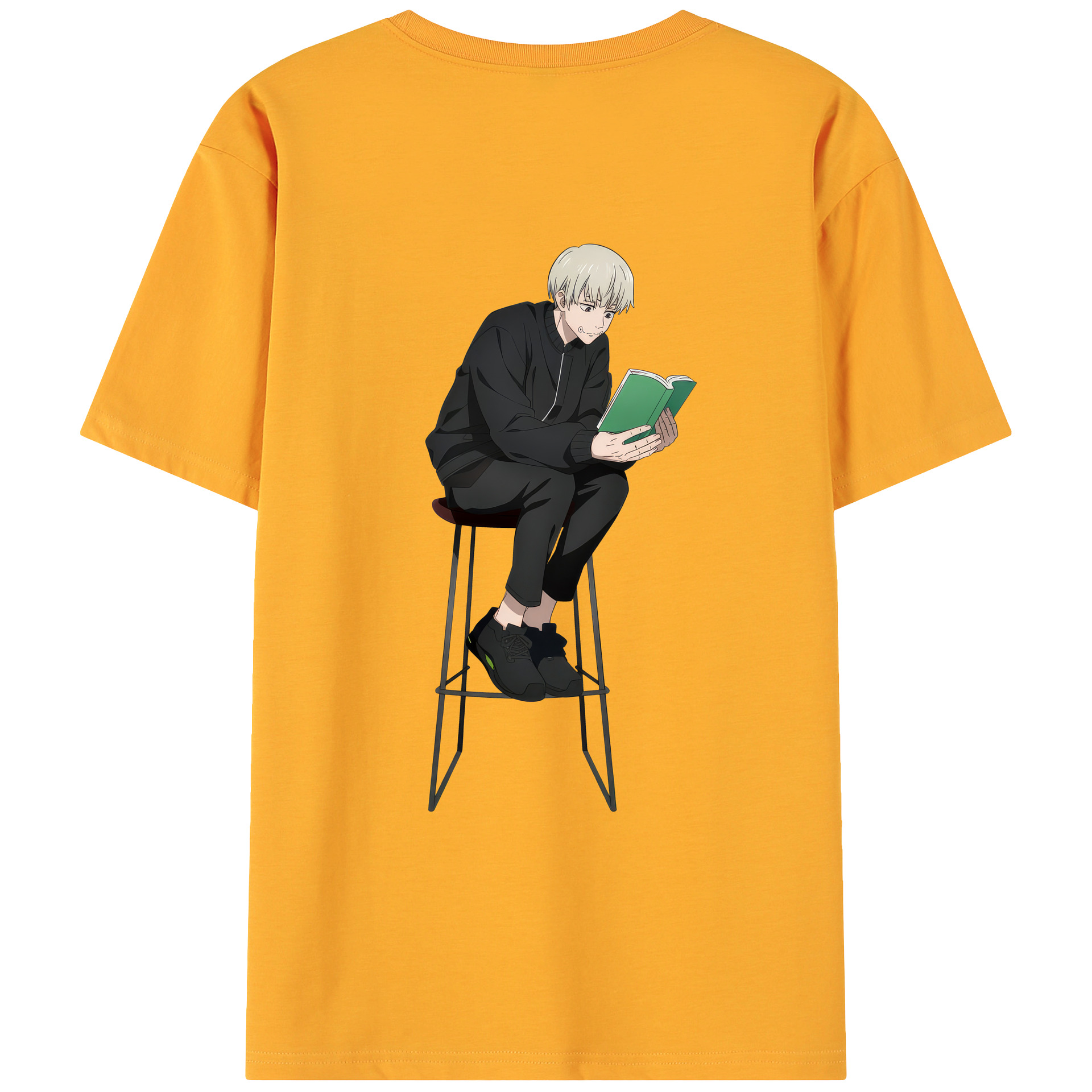 （画像用） 呪術廻戦 Jujutsu Kaisen 綿100％ メンズ半袖Tシャツ（バックプリント） 通気性