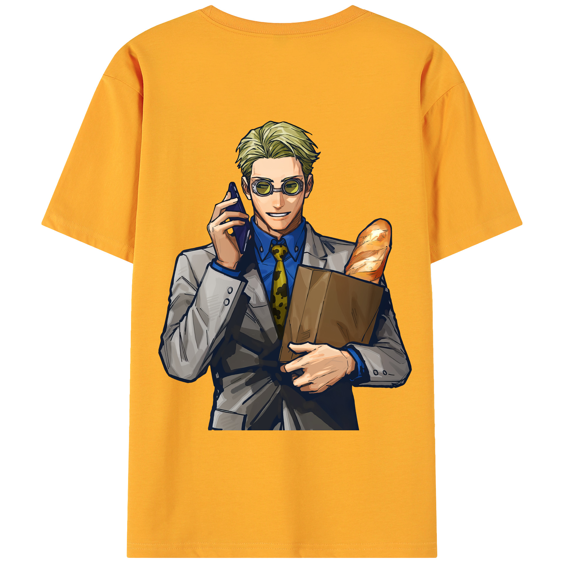 （画像用） 呪術廻戦 Jujutsu Kaisen 綿100％ メンズ半袖Tシャツ（バックプリント） 通気性