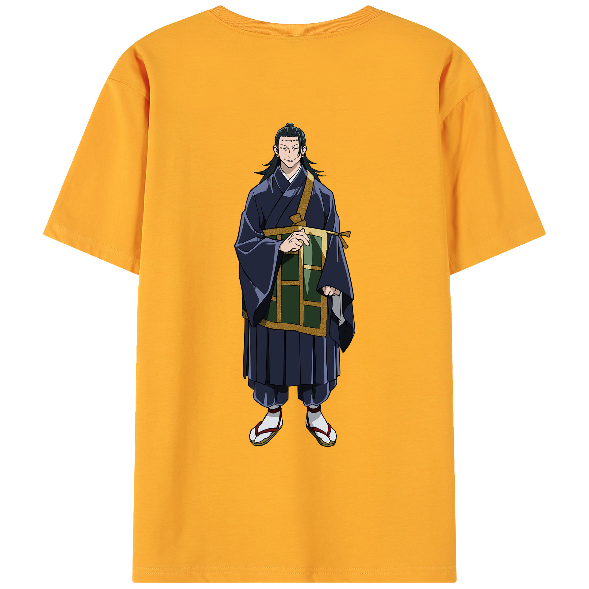 （画像用） 呪術廻戦 Jujutsu Kaisen 綿100％ メンズ半袖Tシャツ（バックプリント） 通気性