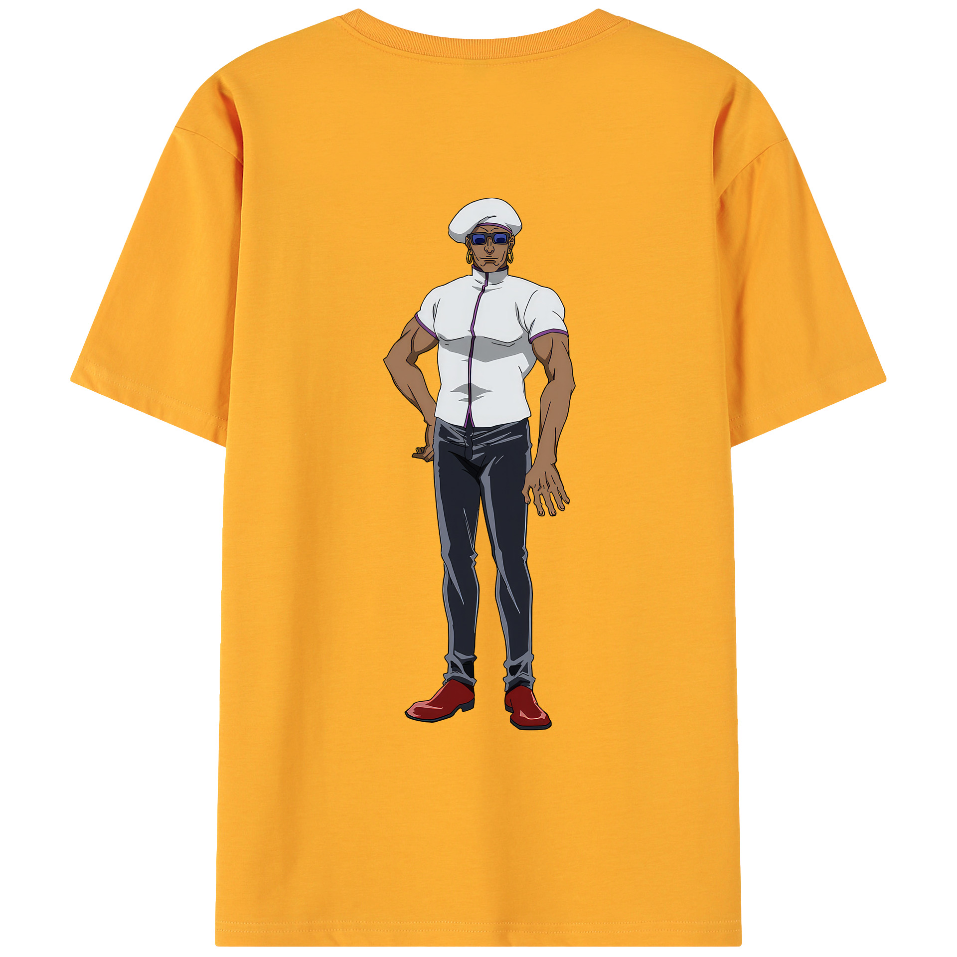 （画像用） 呪術廻戦 Jujutsu Kaisen 綿100％ メンズ半袖Tシャツ（バックプリント） 通気性