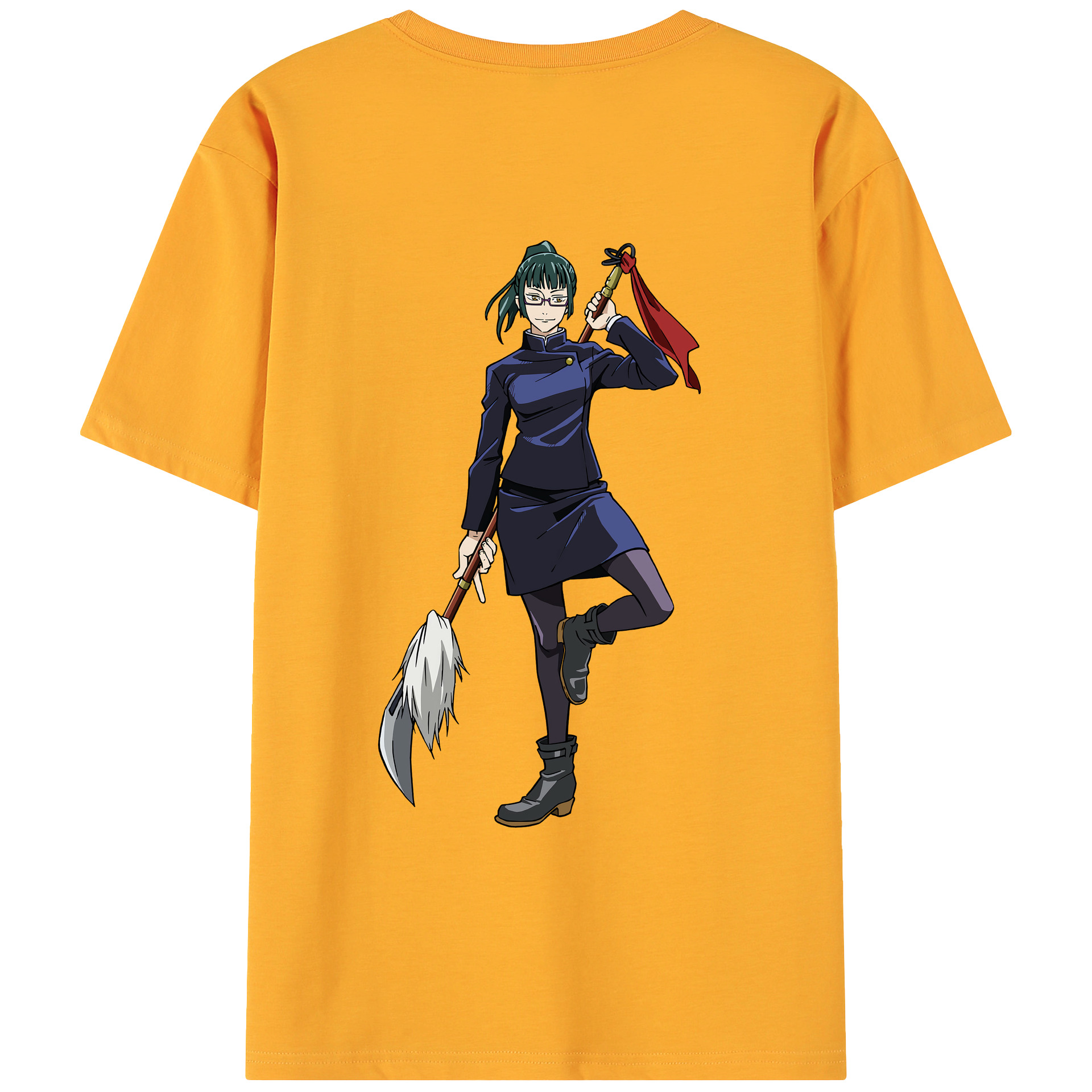 （画像用） 呪術廻戦 Jujutsu Kaisen 綿100％ メンズ半袖Tシャツ（バックプリント） 通気性