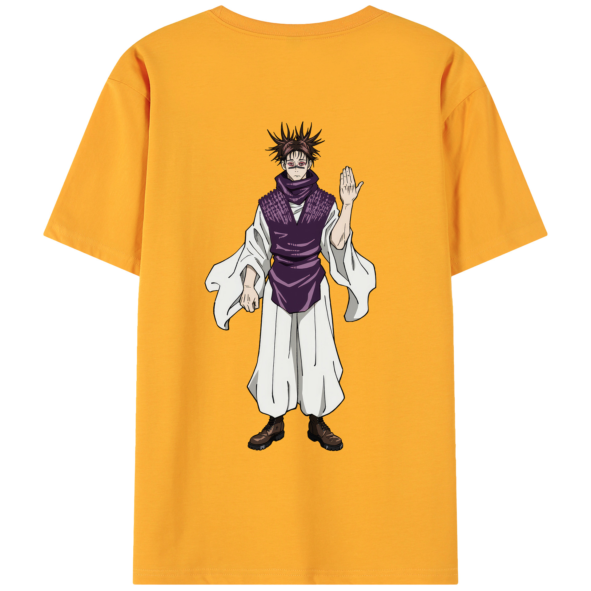 （画像用） 呪術廻戦 Jujutsu Kaisen 綿100％ メンズ半袖Tシャツ（バックプリント） 通気性