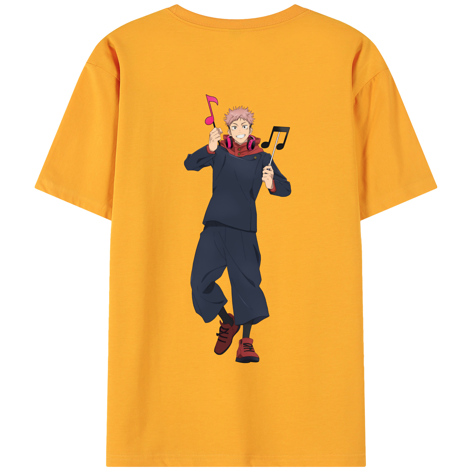 （画像用） 呪術廻戦 Jujutsu Kaisen 綿100％ メンズ半袖Tシャツ（バックプリント） 通気性