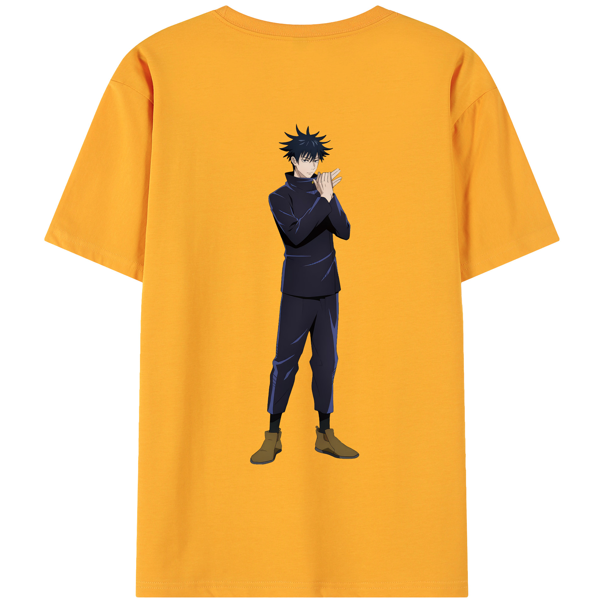 （画像用） 呪術廻戦 Jujutsu Kaisen 綿100％ メンズ半袖Tシャツ（バックプリント） 通気性