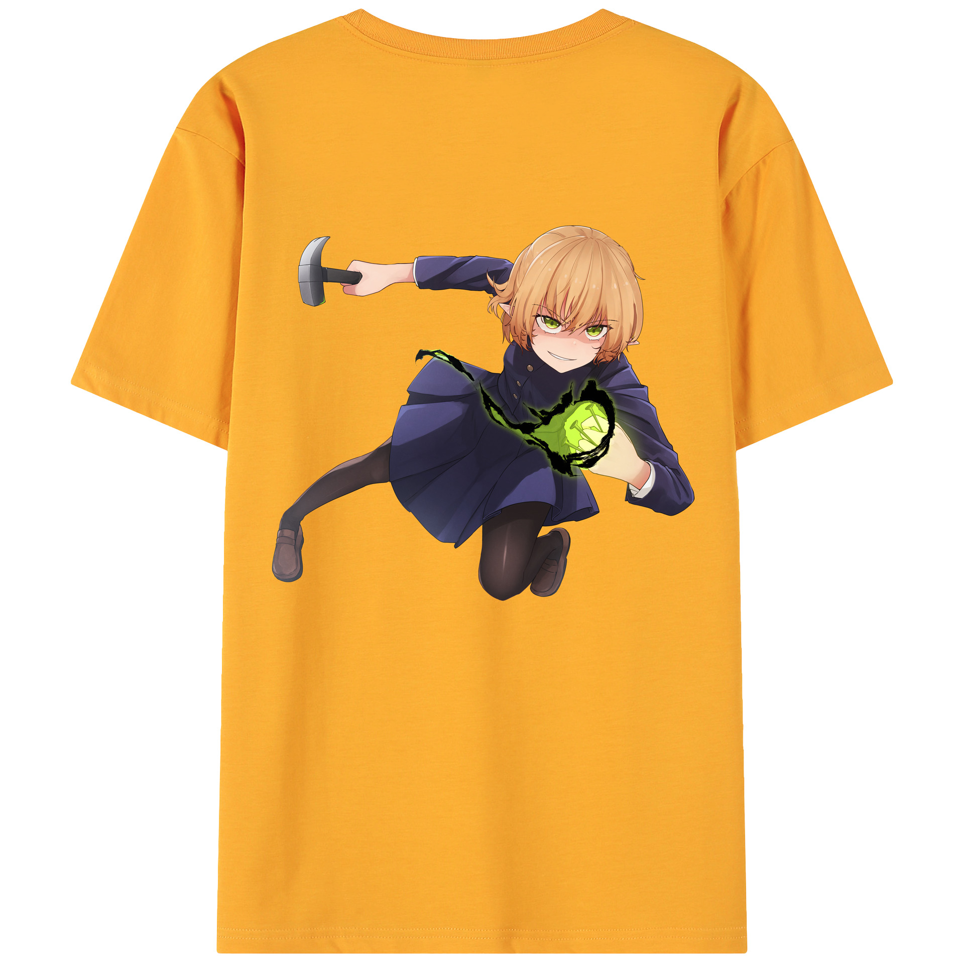 （画像用） 呪術廻戦 Jujutsu Kaisen 綿100％ メンズ半袖Tシャツ（バックプリント） 通気性