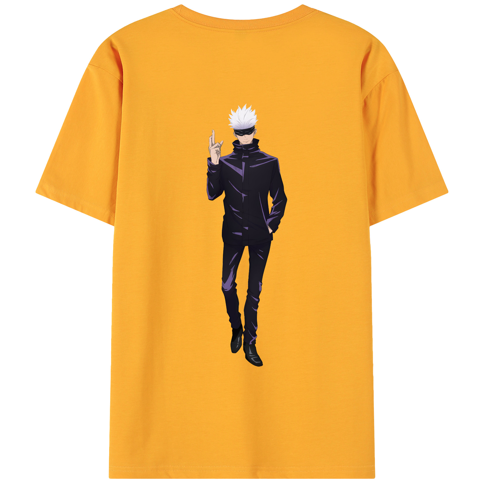 （画像用） 呪術廻戦 Jujutsu Kaisen 綿100％ メンズ半袖Tシャツ（バックプリント） 通気性