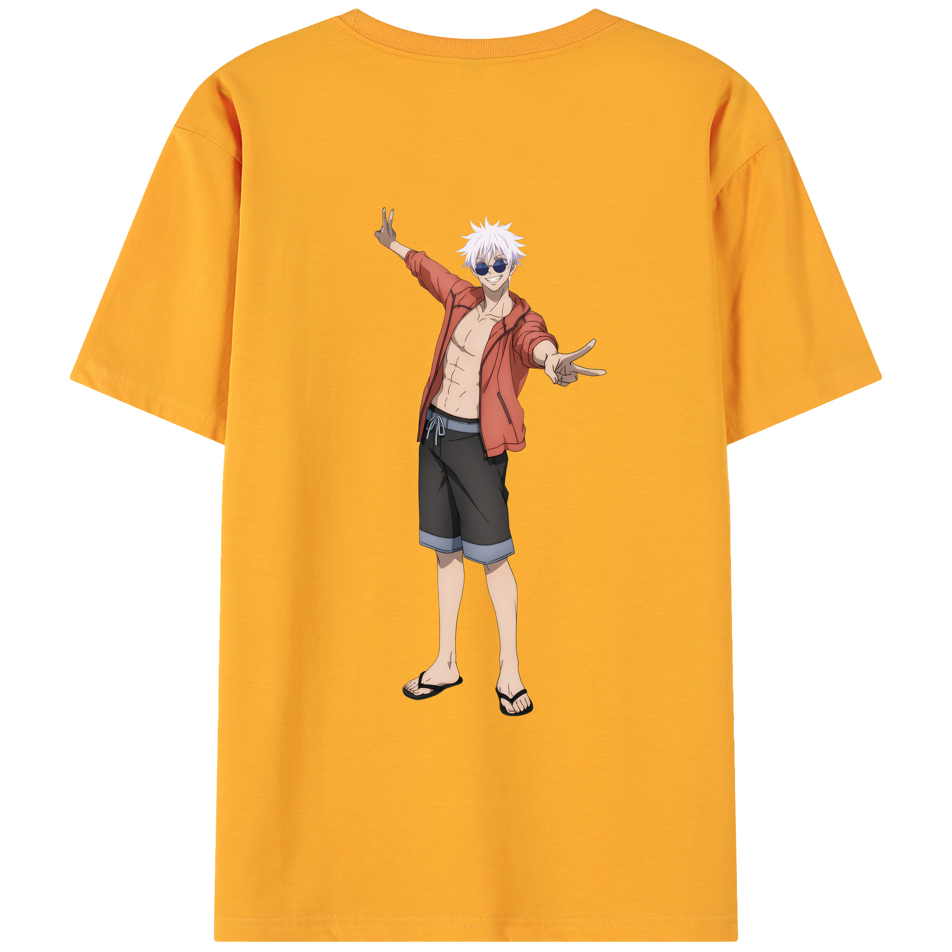 （画像用） 呪術廻戦 Jujutsu Kaisen 綿100％ メンズ半袖Tシャツ（バックプリント） 通気性