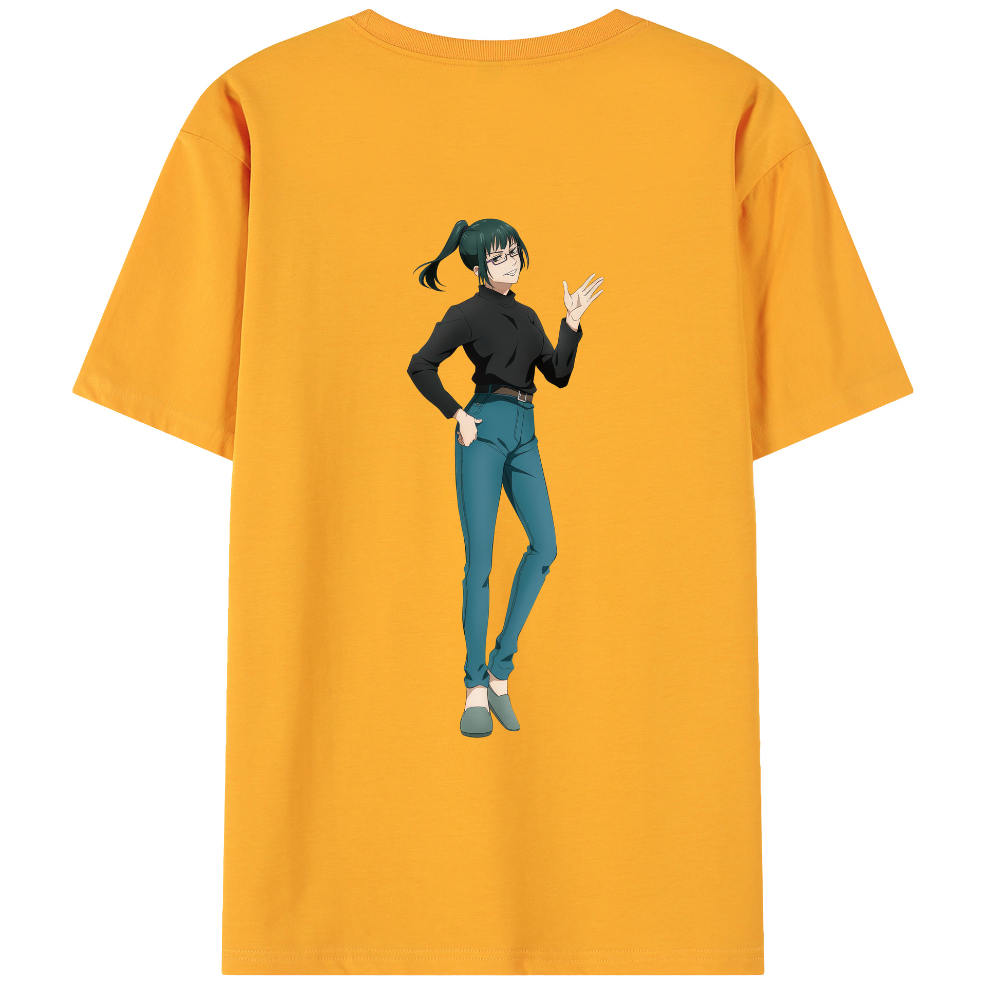 （画像用） 呪術廻戦 Jujutsu Kaisen 綿100％ メンズ半袖Tシャツ（バックプリント） 通気性