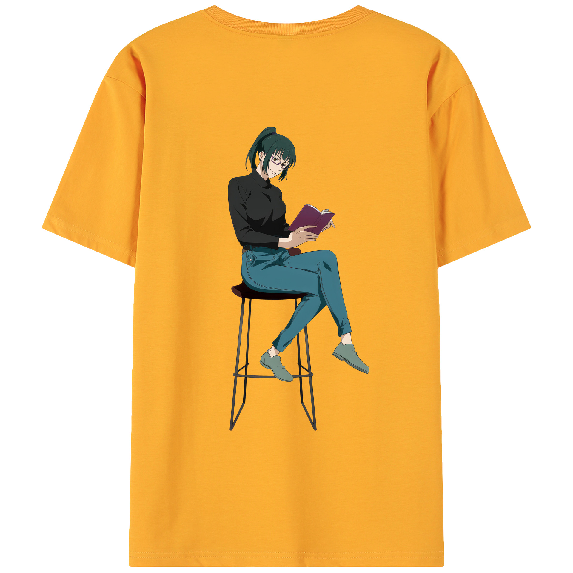 （画像用） 呪術廻戦 Jujutsu Kaisen 綿100％ メンズ半袖Tシャツ（バックプリント） 通気性