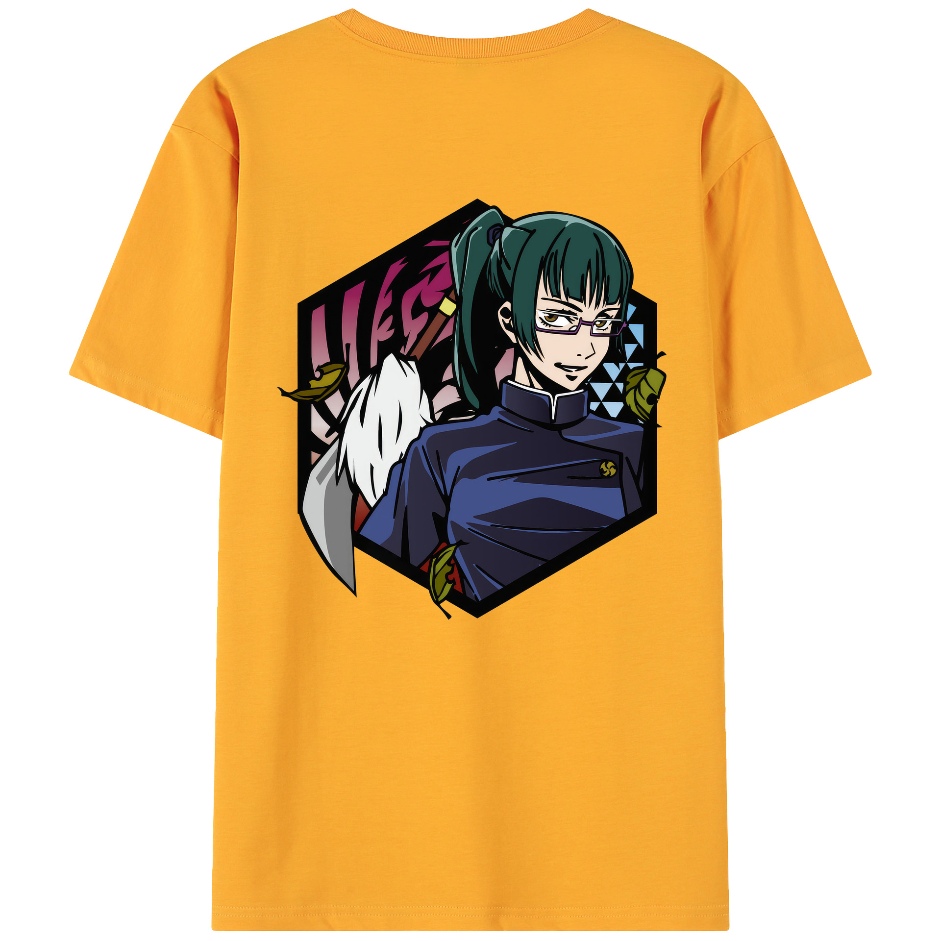 （画像用） 呪術廻戦 Jujutsu Kaisen 綿100％ メンズ半袖Tシャツ（バックプリント） 通気性