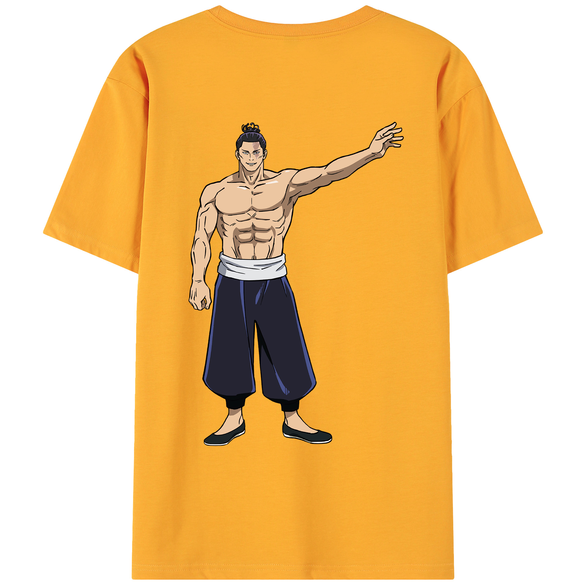 （画像用） 呪術廻戦 Jujutsu Kaisen 綿100％ メンズ半袖Tシャツ（バックプリント） 通気性