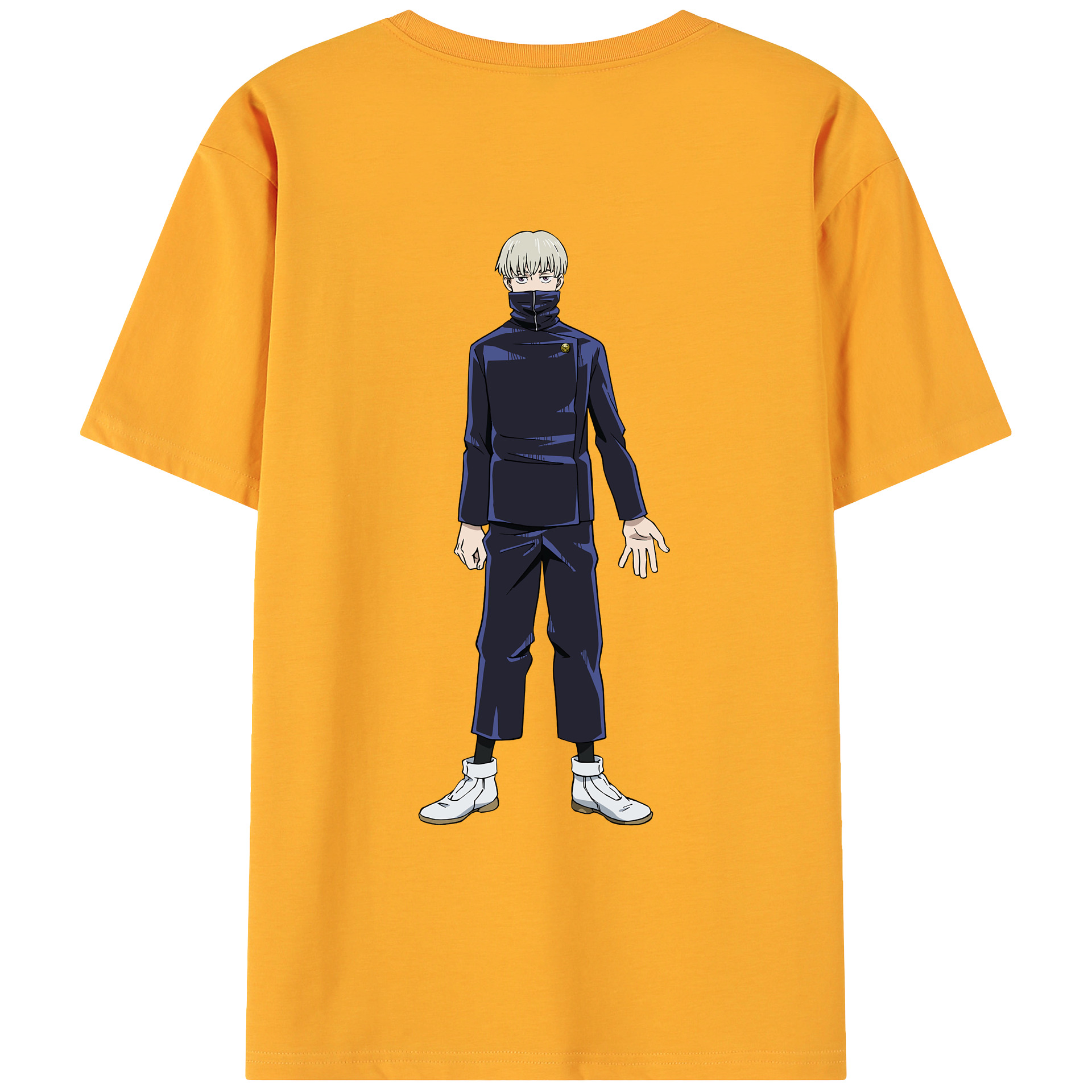 （画像用） 呪術廻戦 Jujutsu Kaisen 綿100％ メンズ半袖Tシャツ（バックプリント） 通気性