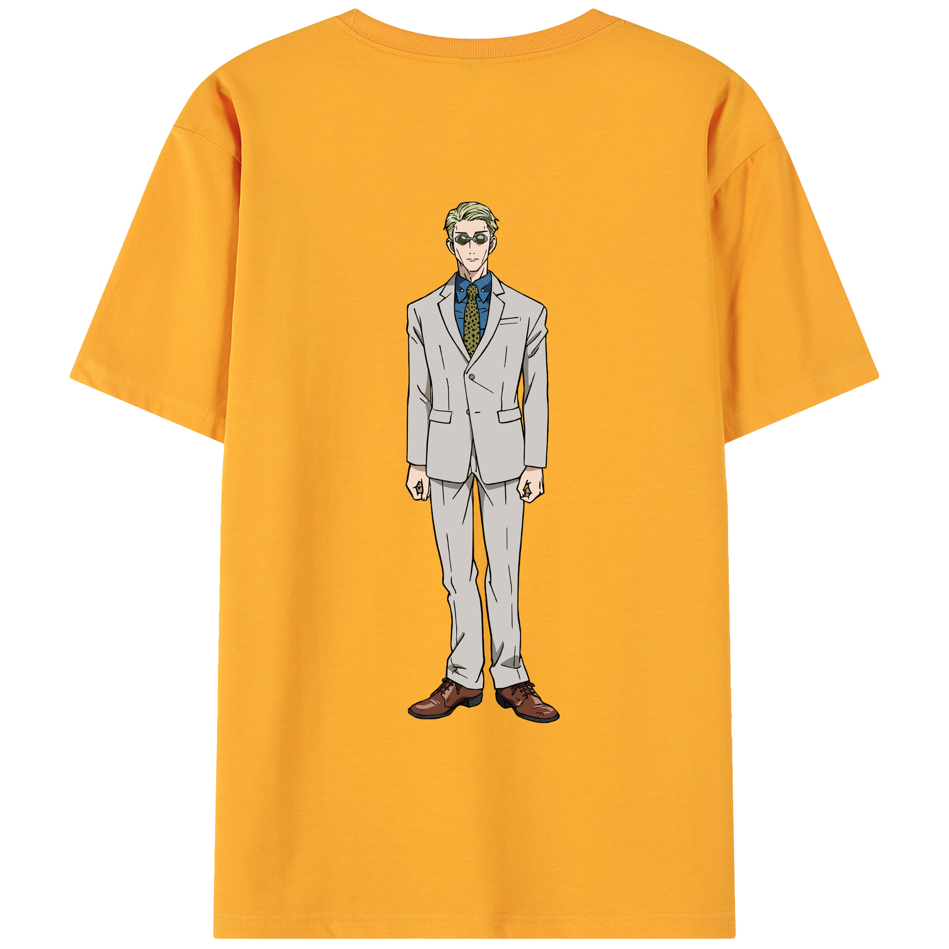 （画像用） 呪術廻戦 Jujutsu Kaisen 綿100％ メンズ半袖Tシャツ（バックプリント） 通気性