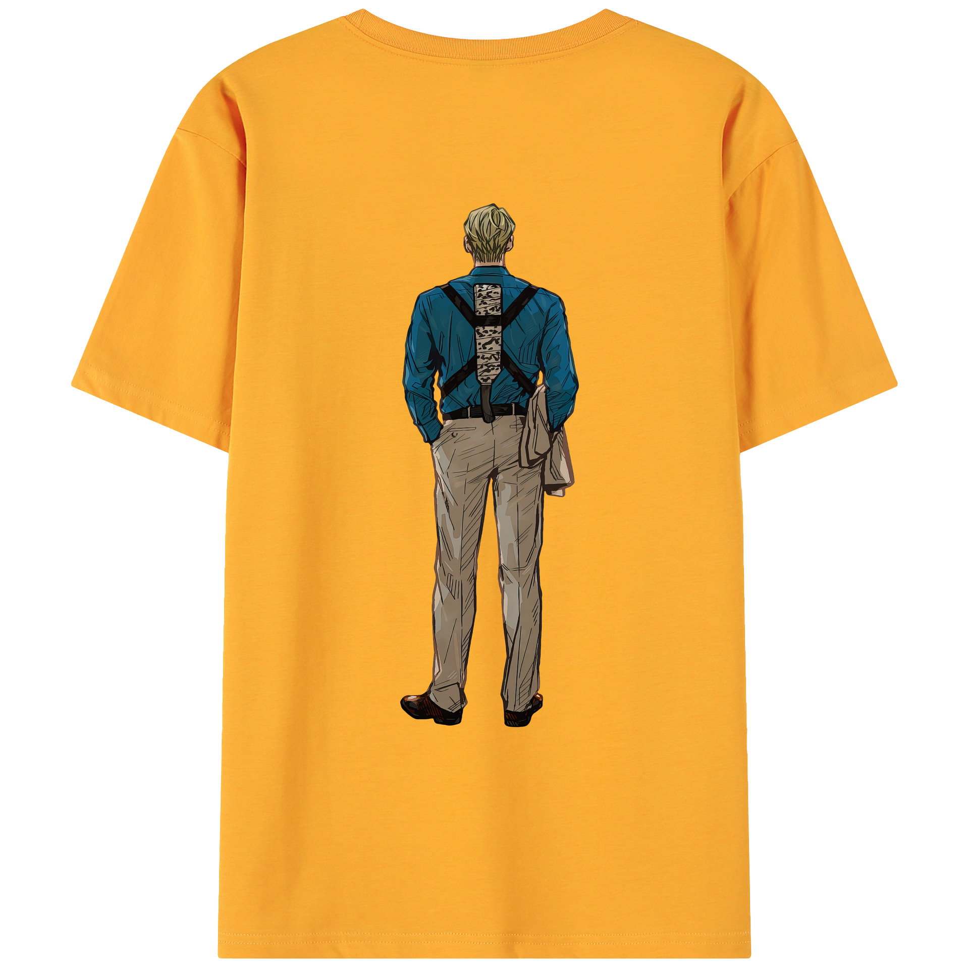 （画像用） 呪術廻戦 Jujutsu Kaisen 綿100％ メンズ半袖Tシャツ（バックプリント） 通気性