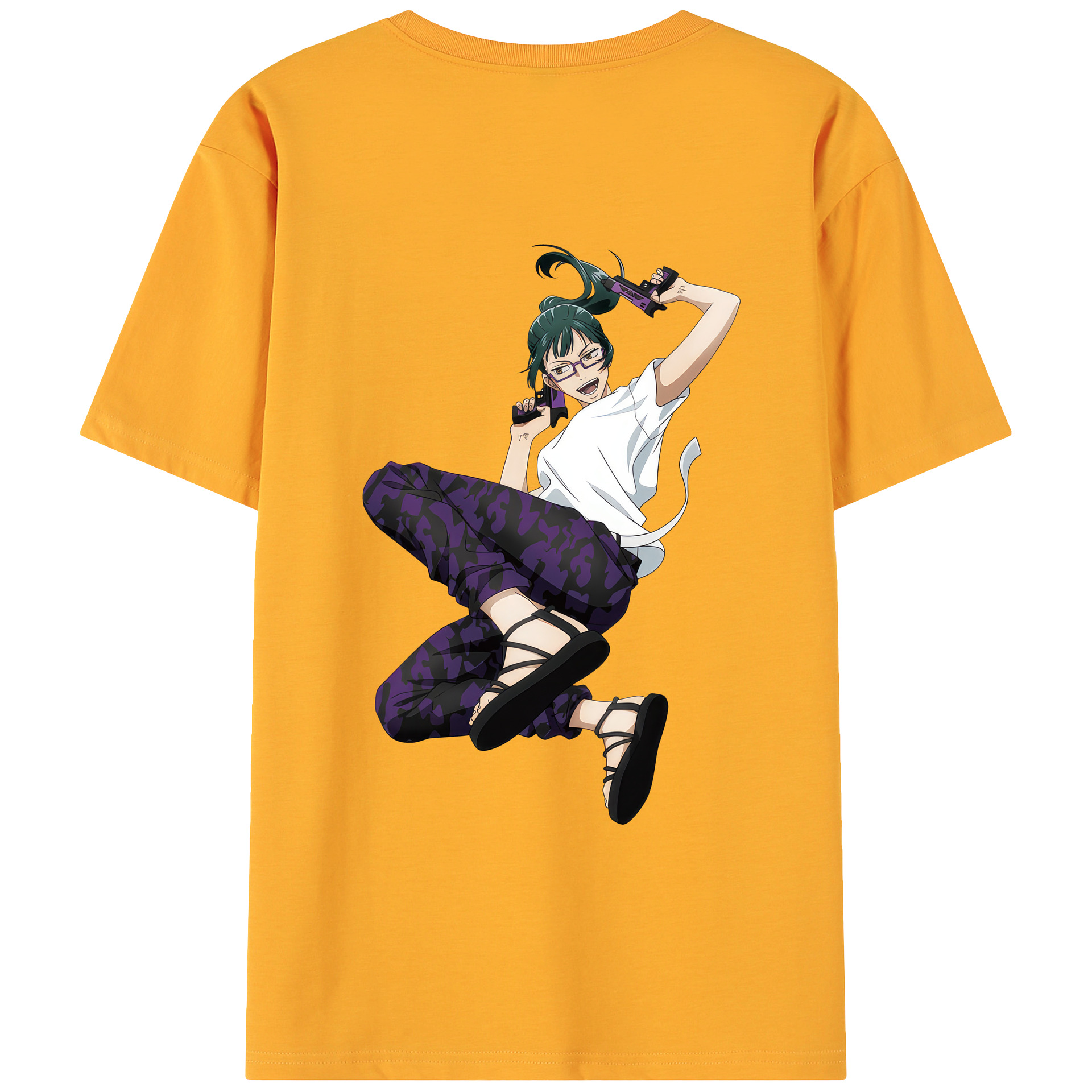 （画像用） 呪術廻戦 Jujutsu Kaisen 綿100％ メンズ半袖Tシャツ（バックプリント） 通気性