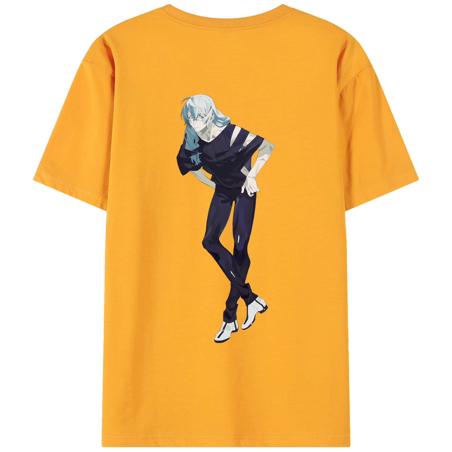 （画像用） 呪術廻戦 Jujutsu Kaisen 綿100％ メンズ半袖Tシャツ（バックプリント） 通気性