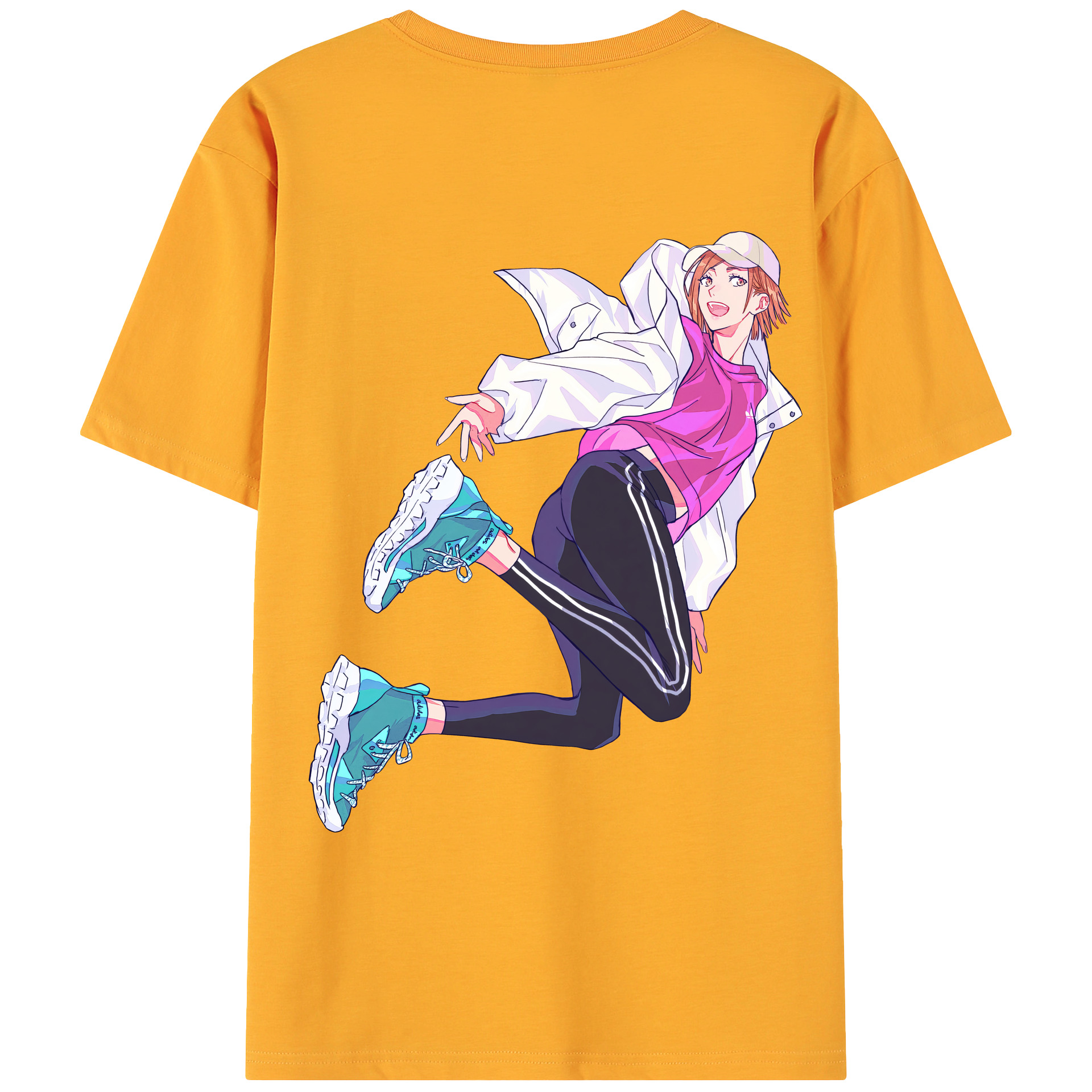 （画像用） 呪術廻戦 Jujutsu Kaisen 綿100％ メンズ半袖Tシャツ（バックプリント） 通気性