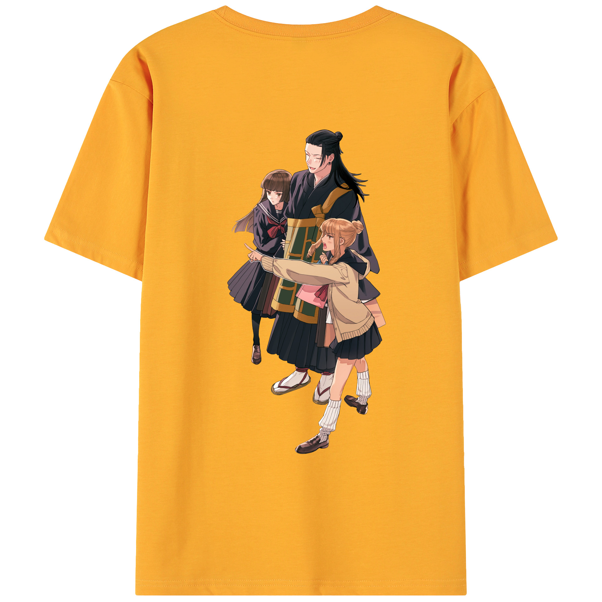 （画像用） 呪術廻戦 Jujutsu Kaisen 綿100％ メンズ半袖Tシャツ（バックプリント） 通気性