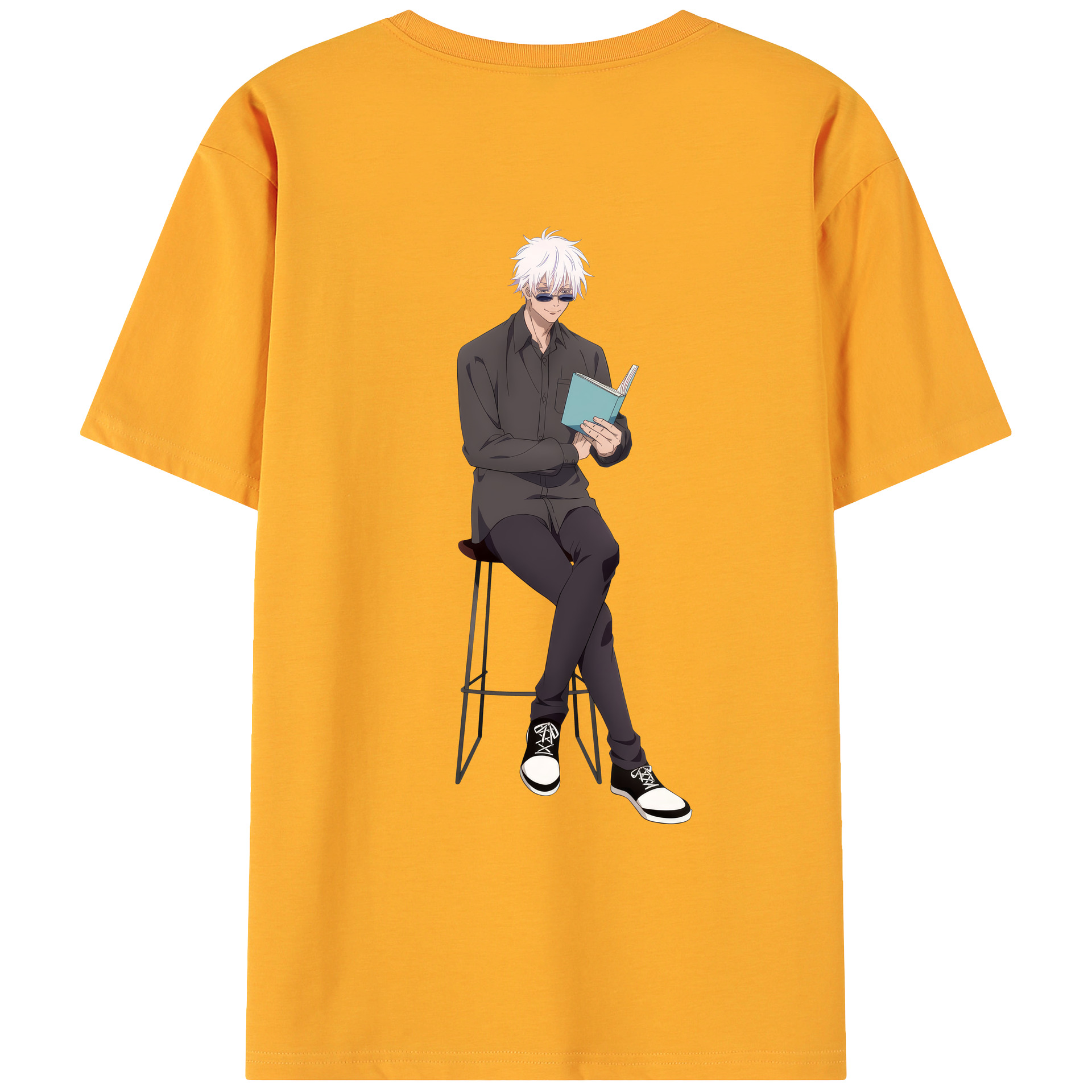 （画像用） 呪術廻戦 Jujutsu Kaisen 綿100％ メンズ半袖Tシャツ（バックプリント） 通気性