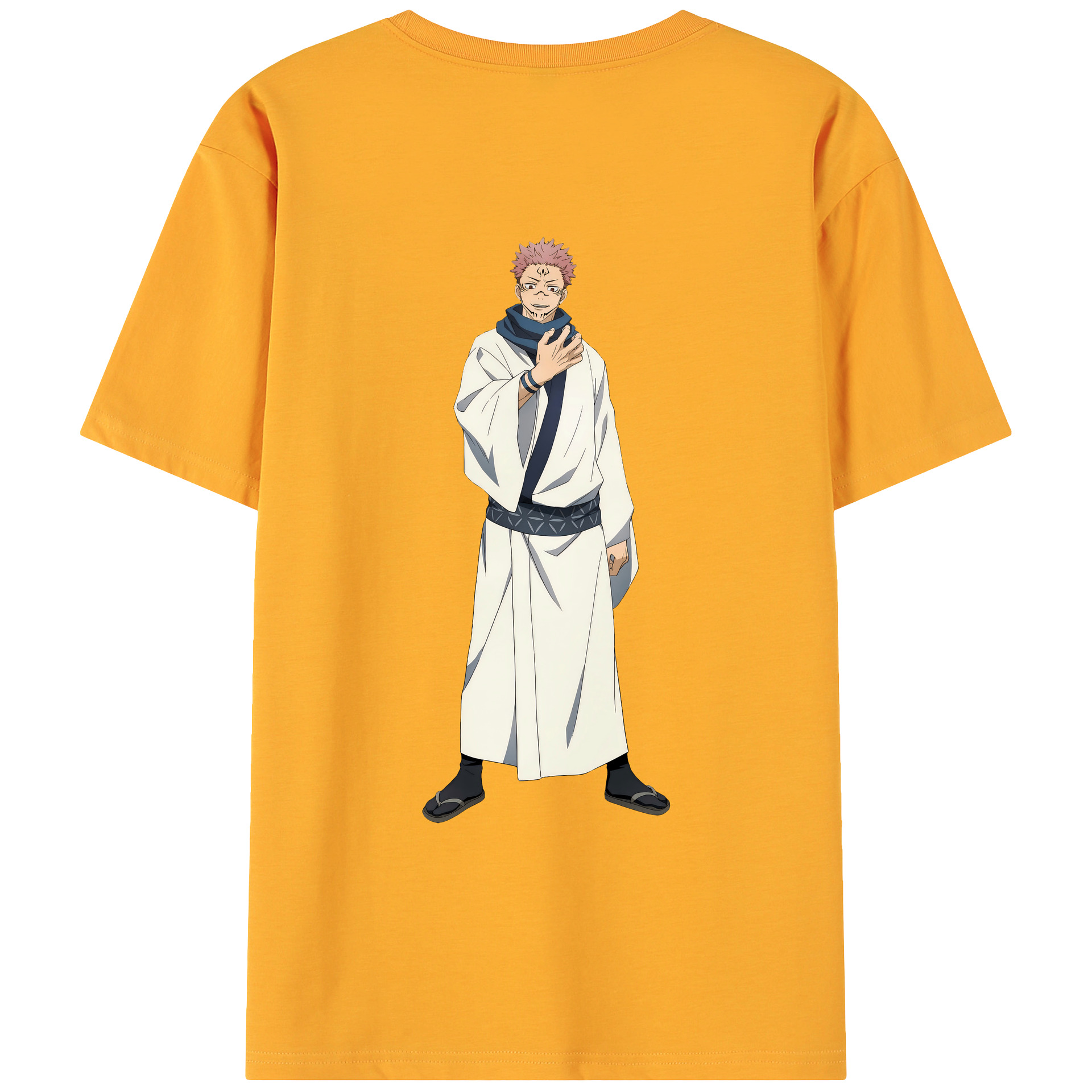 （画像用） 呪術廻戦 Jujutsu Kaisen 綿100％ メンズ半袖Tシャツ（バックプリント） 通気性