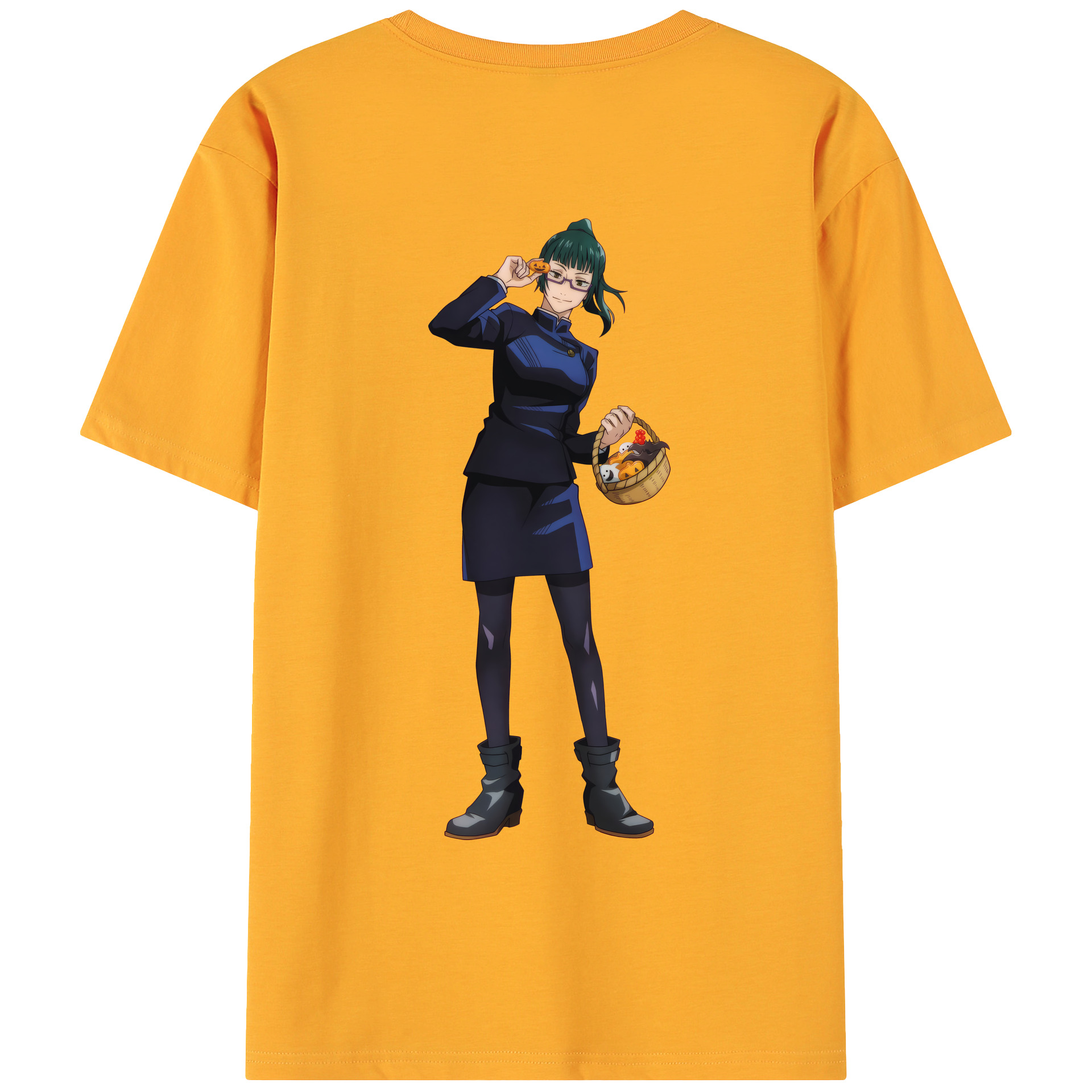 （画像用） 呪術廻戦 Jujutsu Kaisen 綿100％ メンズ半袖Tシャツ（バックプリント） 通気性