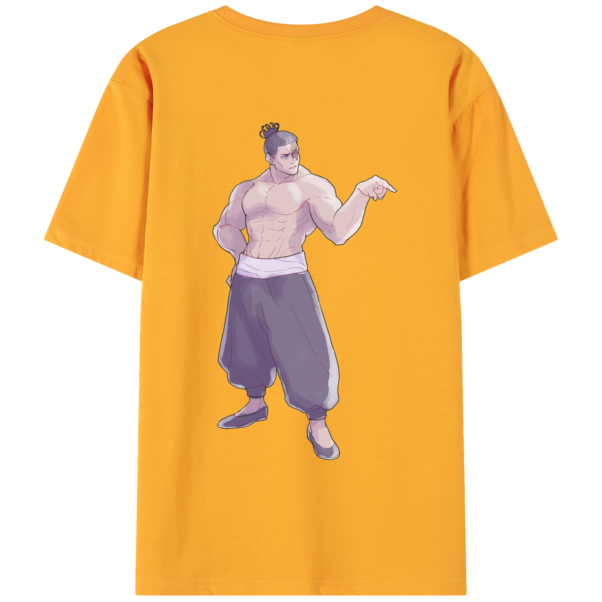 （画像用） 呪術廻戦 Jujutsu Kaisen 綿100％ メンズ半袖Tシャツ（バックプリント） 通気性