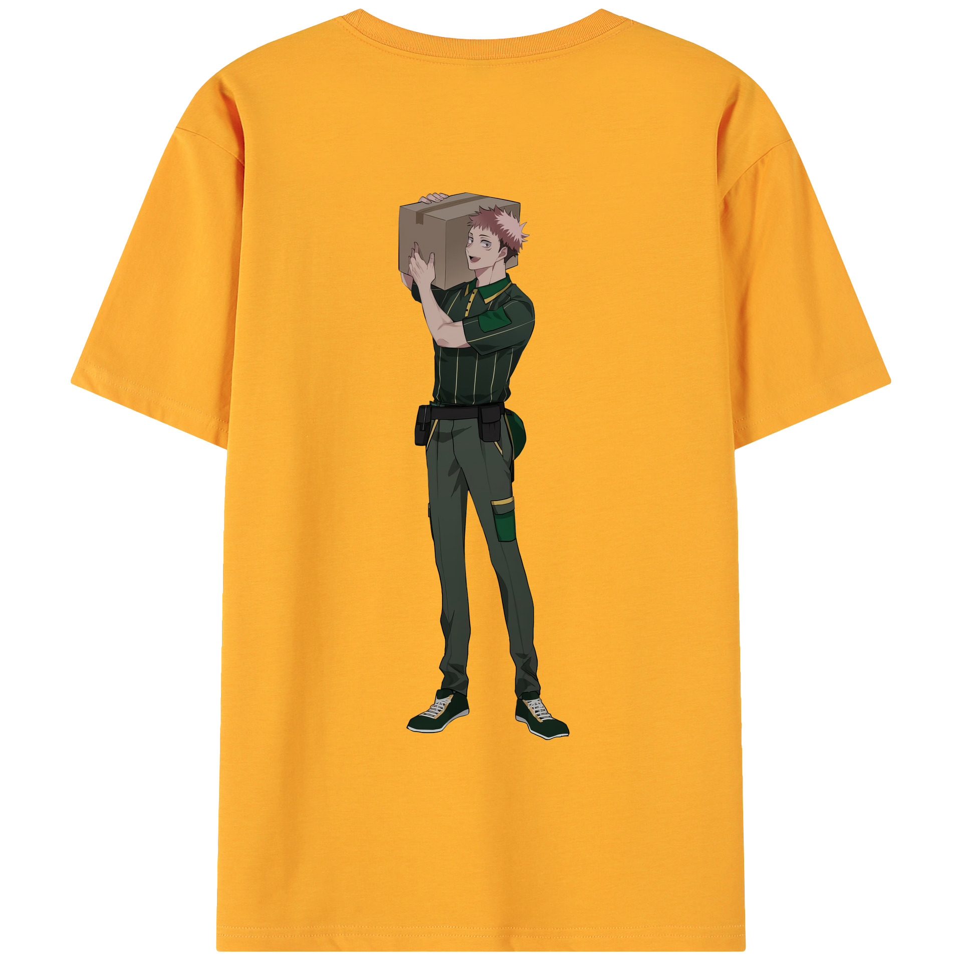 （画像用） 呪術廻戦 Jujutsu Kaisen 綿100％ メンズ半袖Tシャツ（バックプリント） 通気性