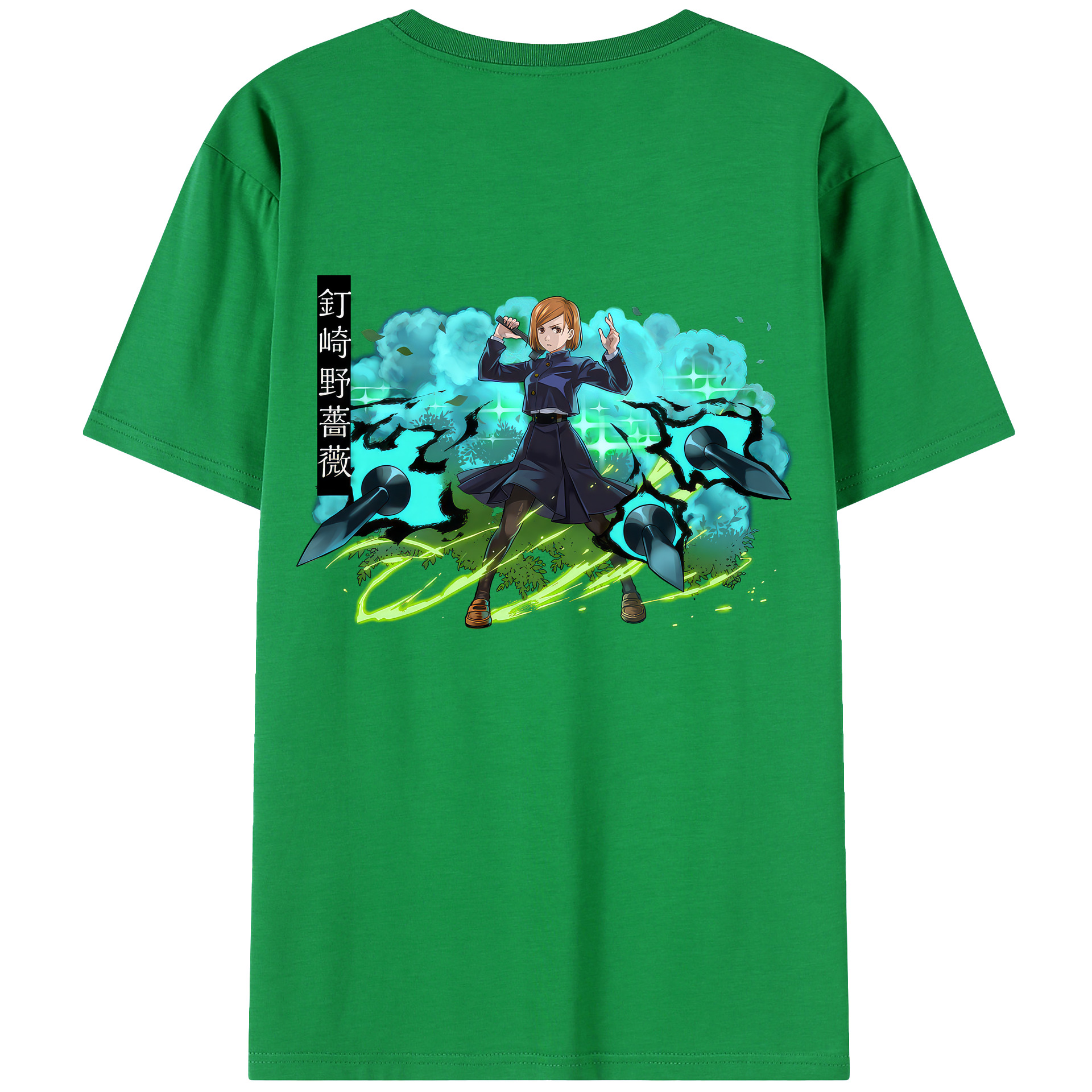 （画像用） 呪術廻戦 Jujutsu Kaisen 綿100％ メンズ半袖Tシャツ（バックプリント） 通気性
