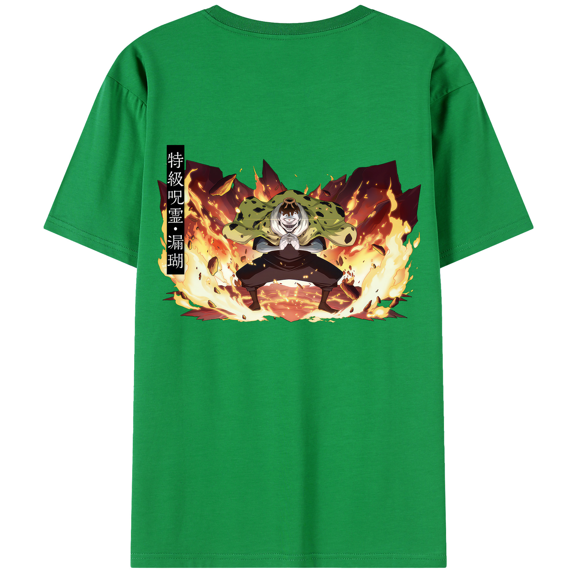 （画像用） 呪術廻戦 Jujutsu Kaisen 綿100％ メンズ半袖Tシャツ（バックプリント） 通気性