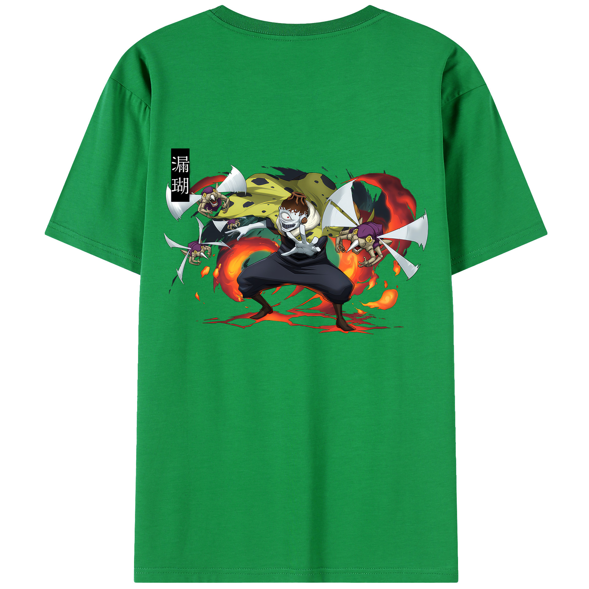 （画像用） 呪術廻戦 Jujutsu Kaisen 綿100％ メンズ半袖Tシャツ（バックプリント） 通気性