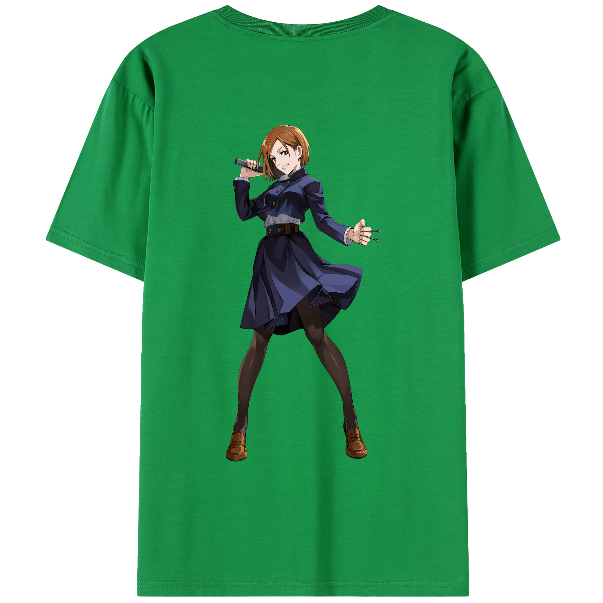 （画像用） 呪術廻戦 Jujutsu Kaisen 綿100％ メンズ半袖Tシャツ（バックプリント） 通気性